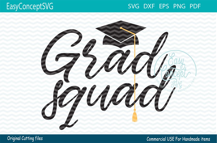 Grad Squad Svg 470662 Cut Files Design Bundles
