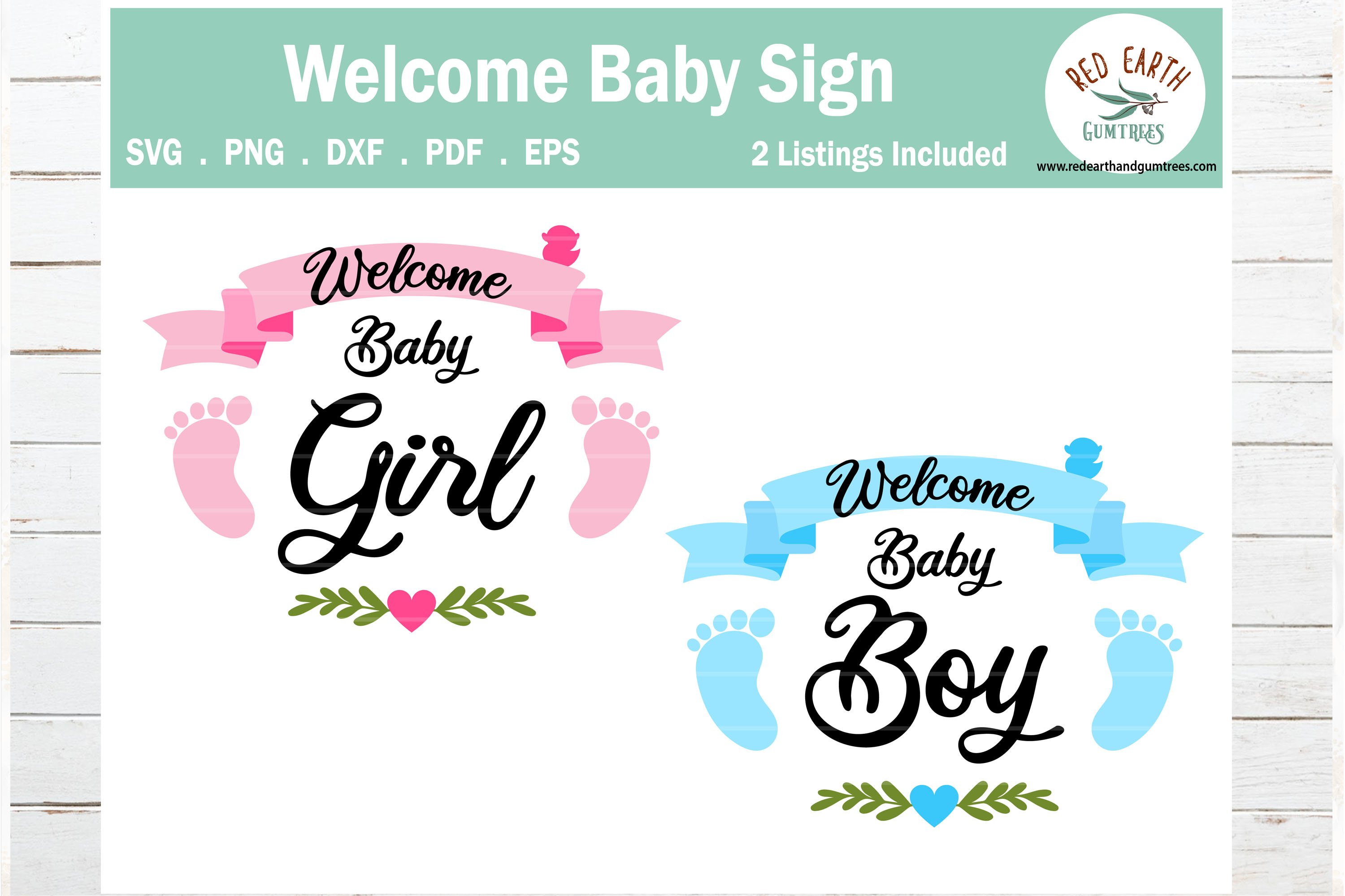 Welcome Baby Girl SVG welcome Baby Boy SVG Sign Making baby 515092 