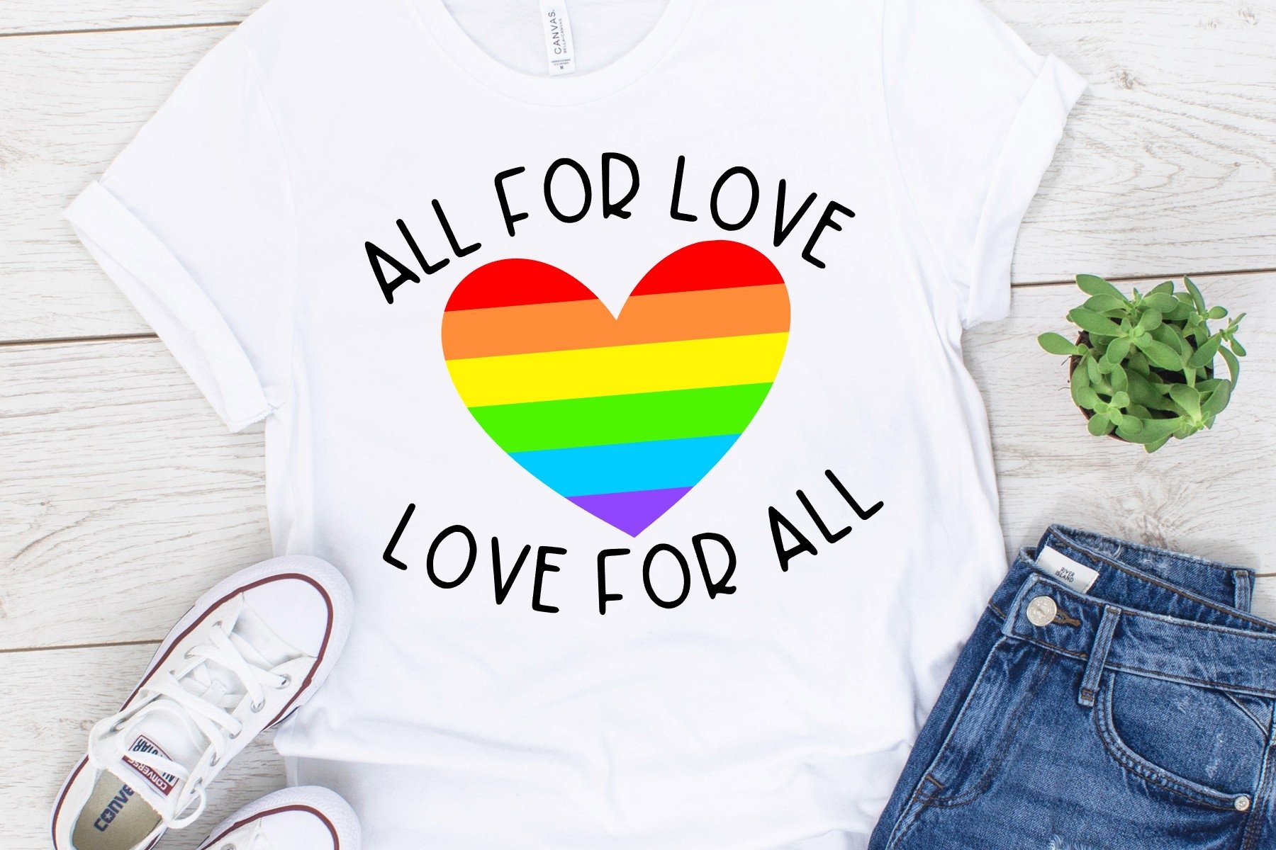 All For Love, Love For All DXF SVG PNG (732156) Cut Files Design Bundles