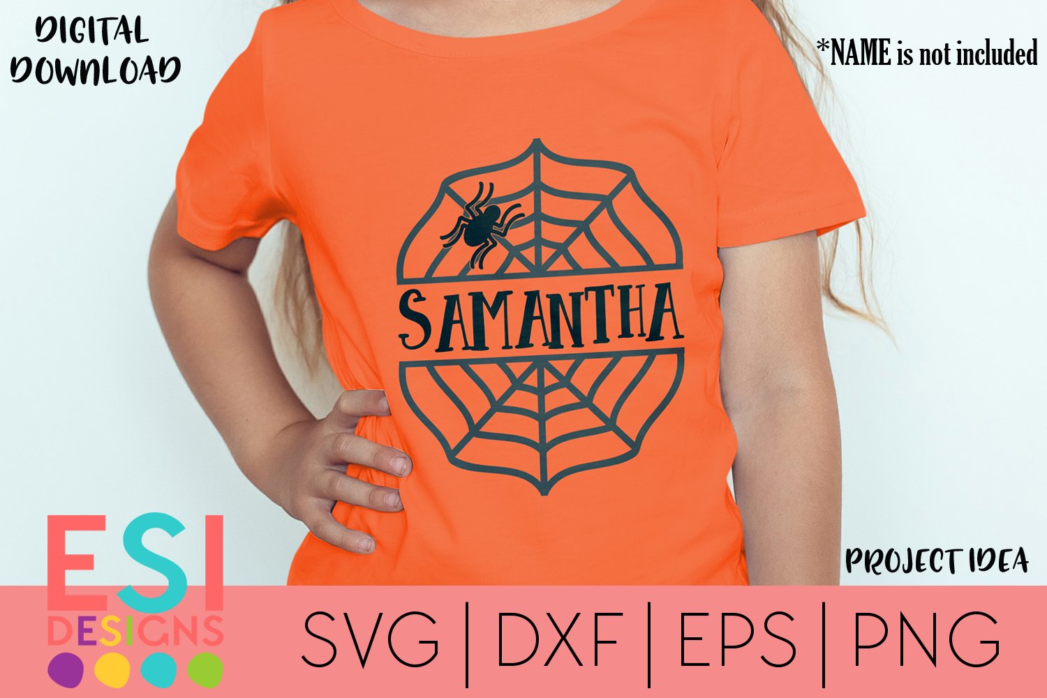 Download Halloween Svg Spider And Spider Web Split Monogram 2 351340 Svgs Design Bundles