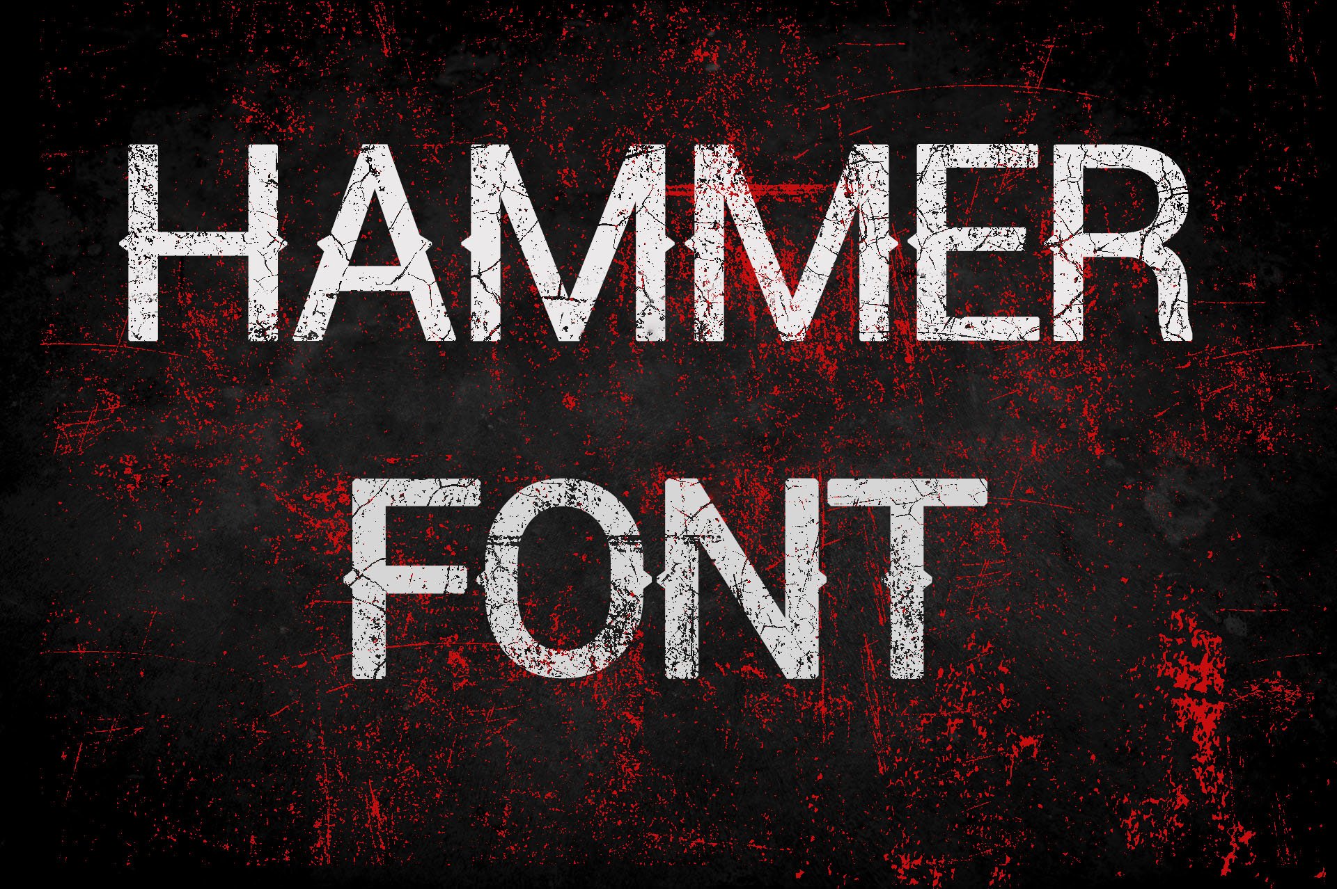 Hammer Font Halloween Display Font (869400) Halloween Font Bundles