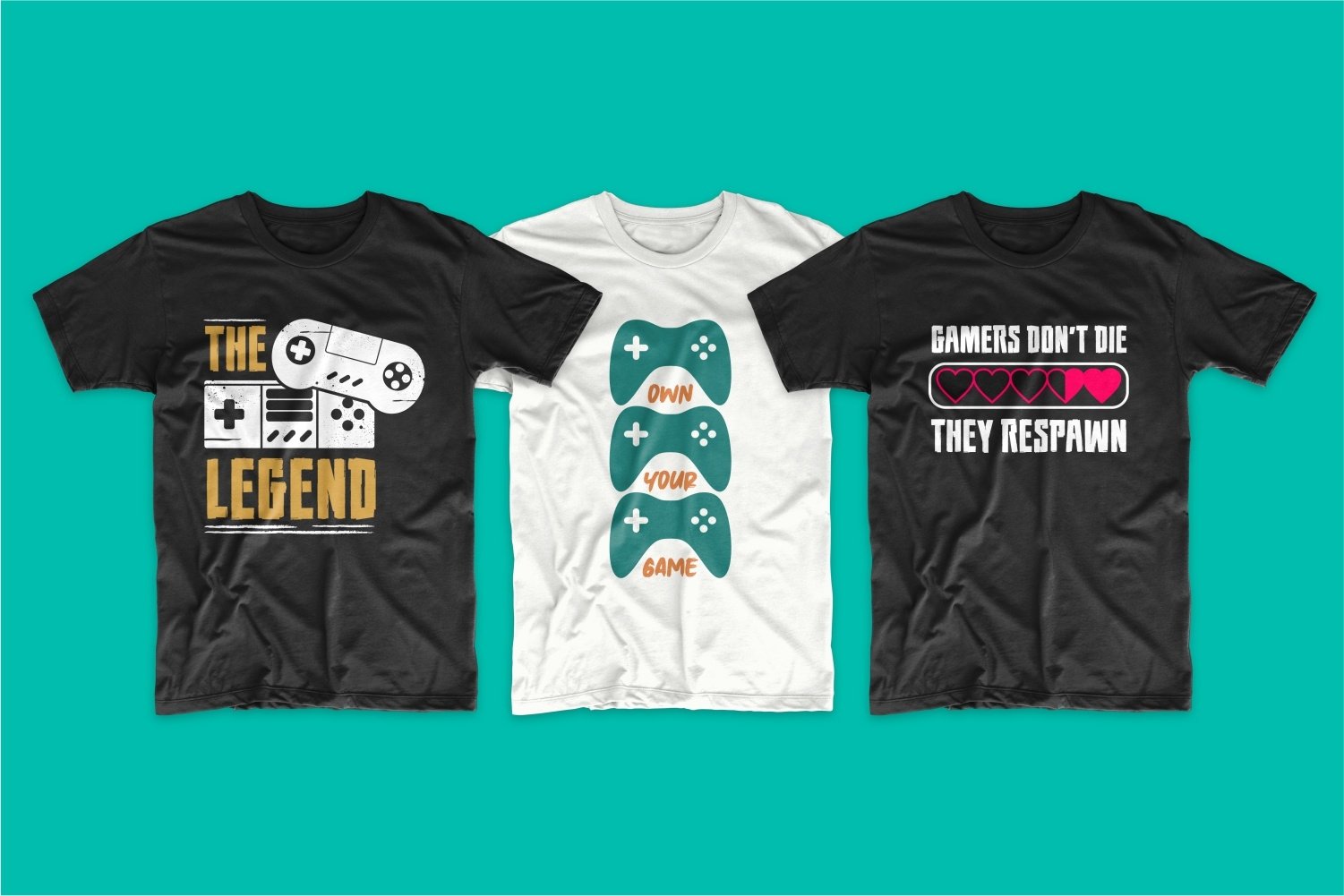 Download Gaming And Gamer T Shirt Design Vector Bundle Sublimation 1022673 Sublimation Design Bundles
