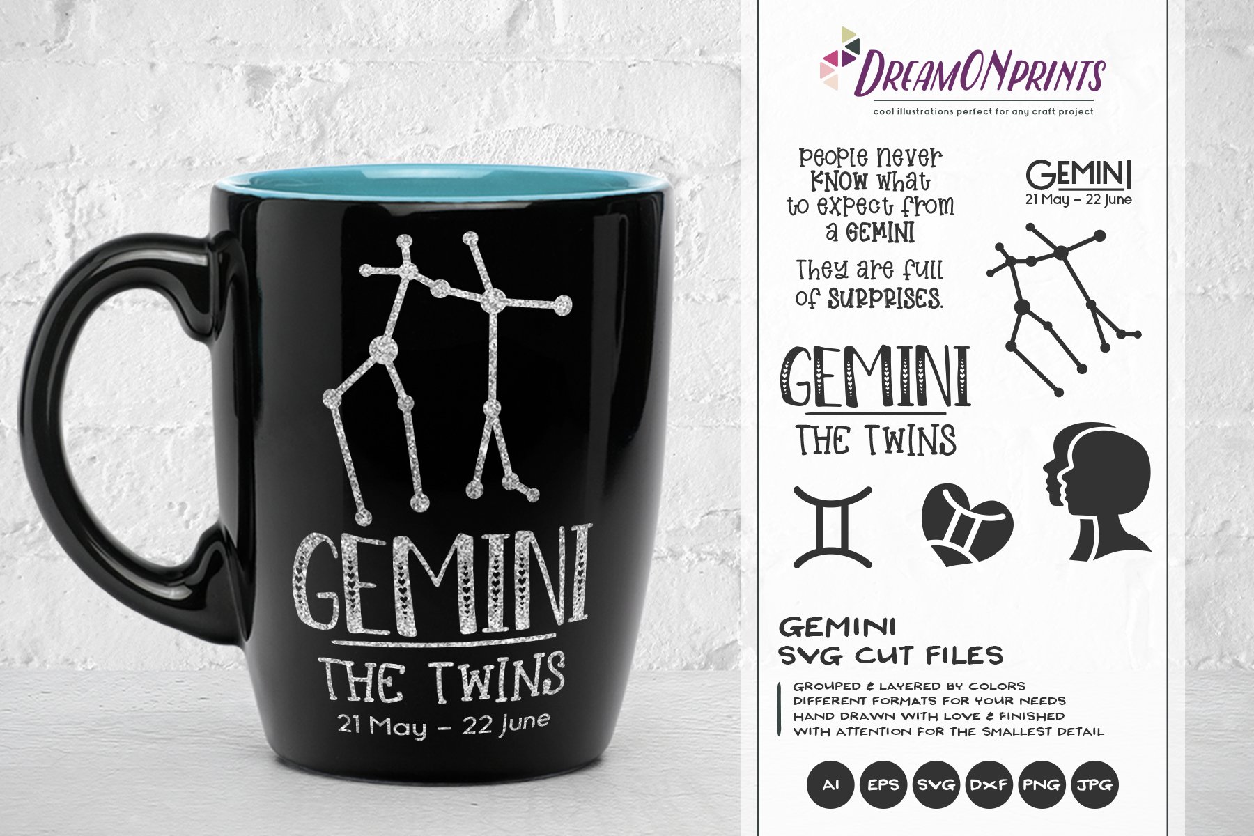Gemini SVG Bundle - Zodiac SVG (217883) | SVGs | Design Bundles