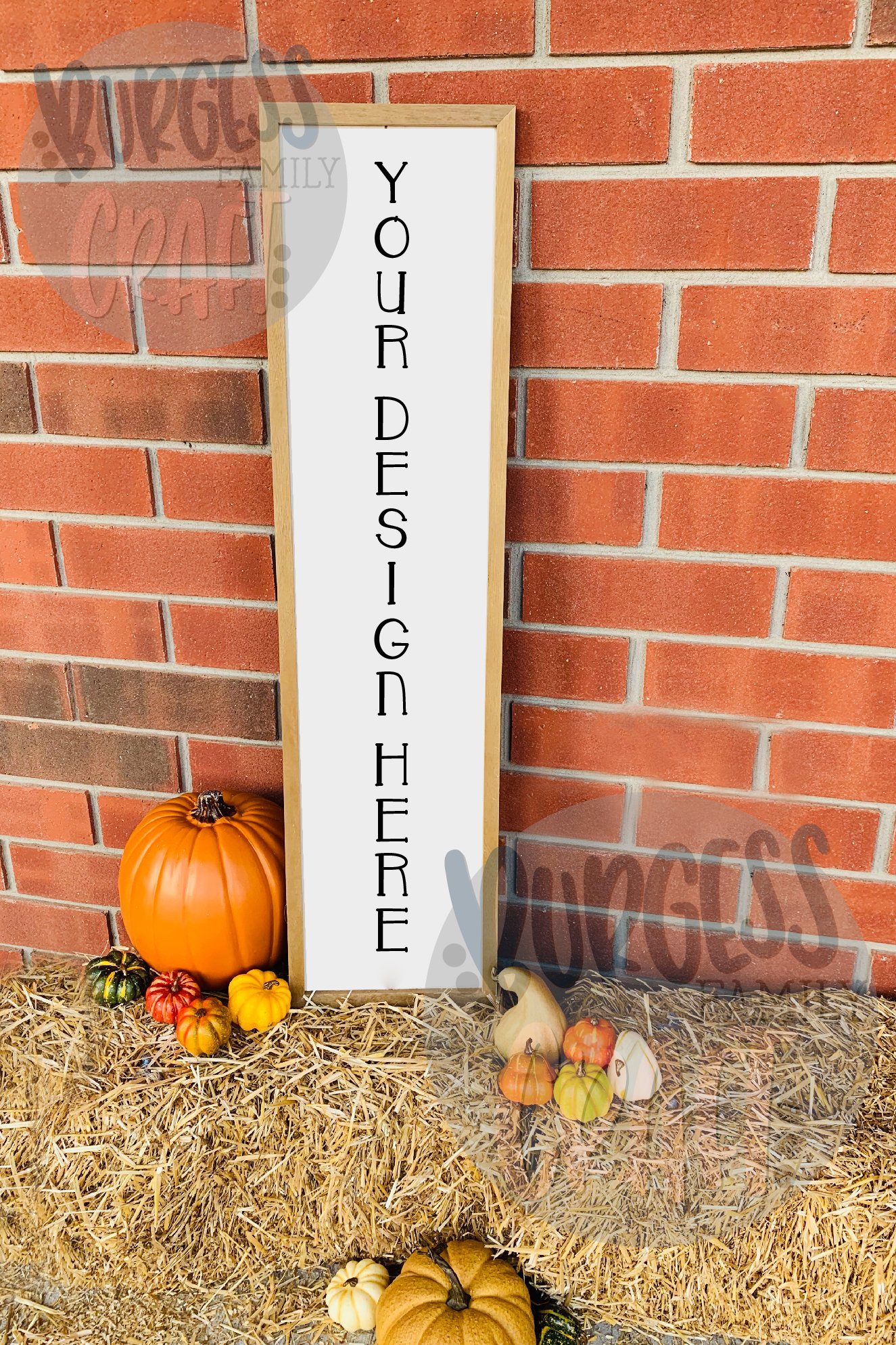 Vertical fall wood sign Craft mock up |High Res JPEG (299183 ...