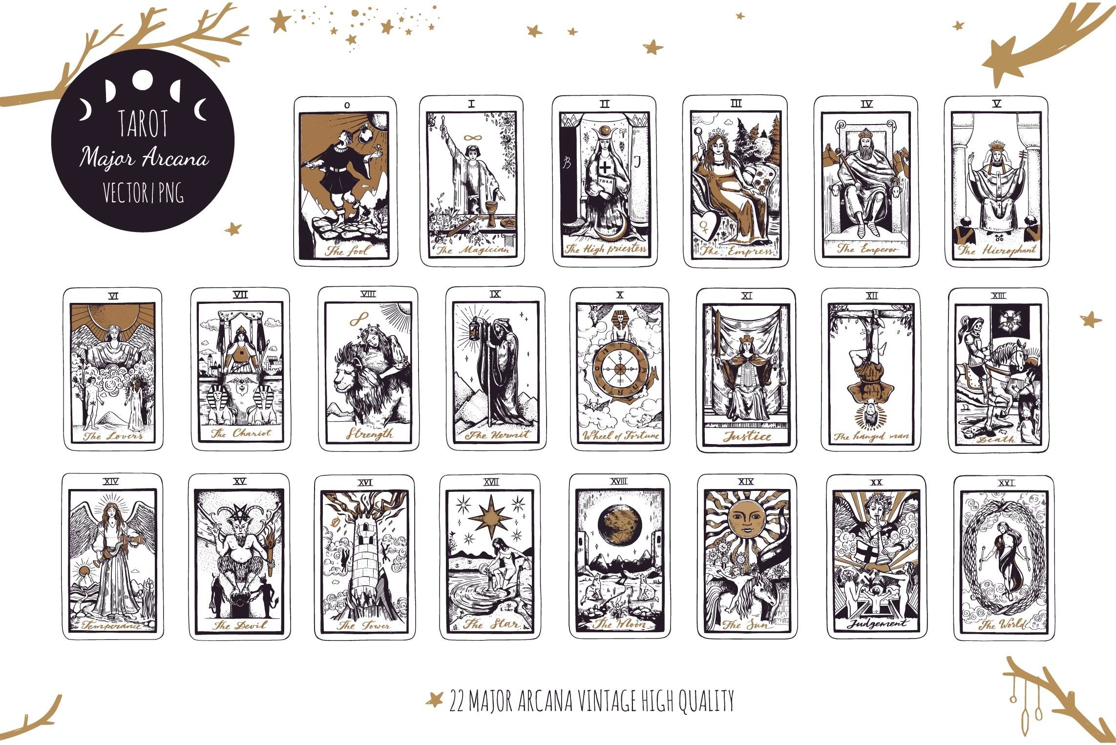 Printable Major Arcana Tarot Cards At Michelle Owen Blog