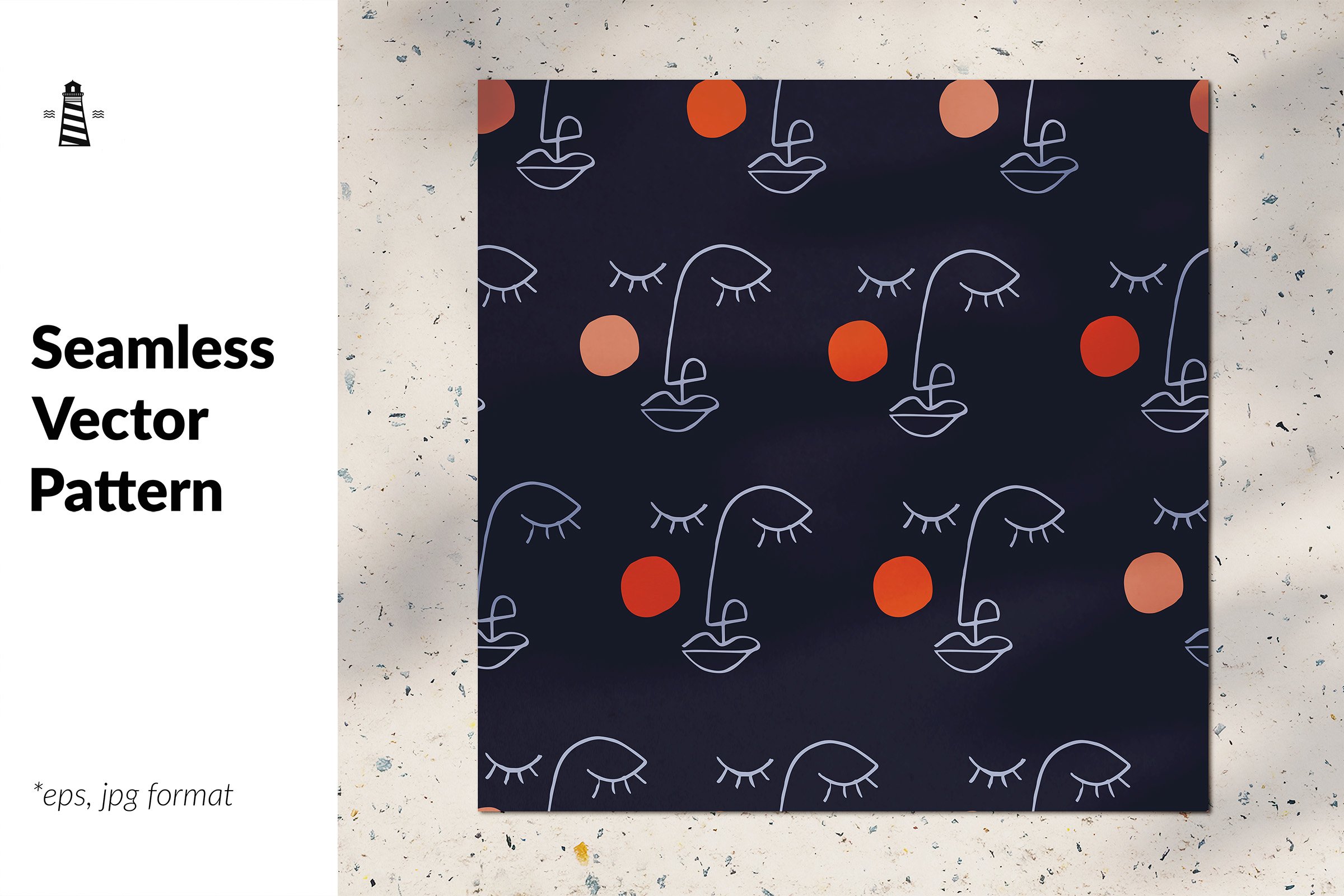 One line seamless pattern (712856) | Patterns | Design Bundles