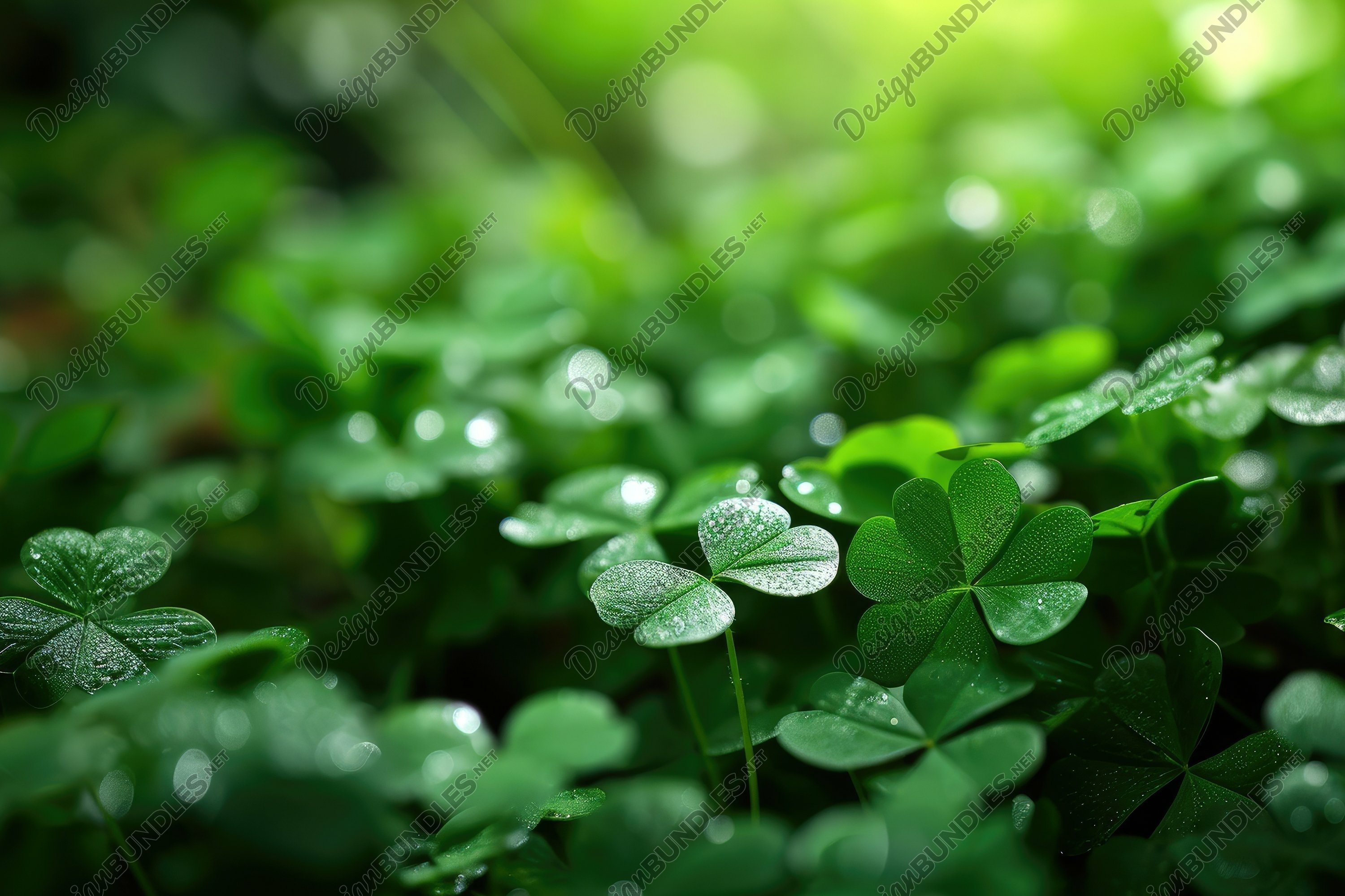 Four Leaf Clover Wallpaper Background