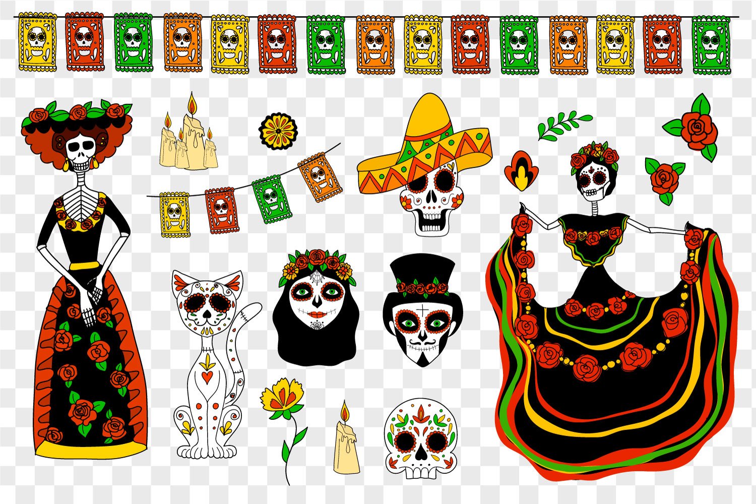 Day of the dead symbols