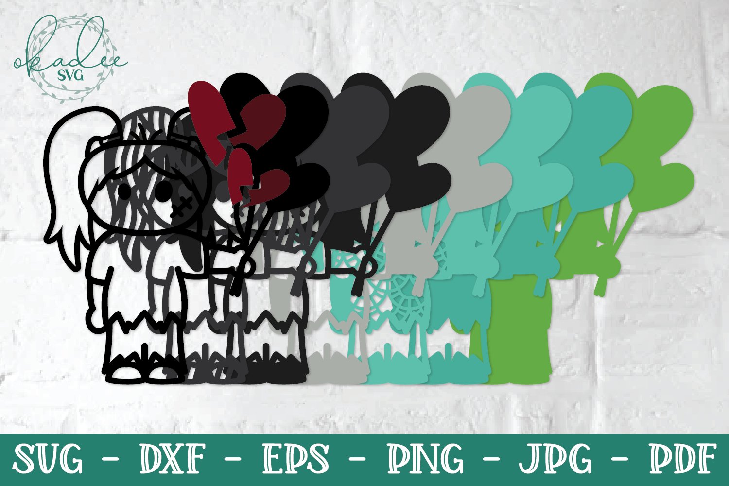 3D Cute Zombie Characters, Layered Zombie SVG, Zombie Dog (1160345