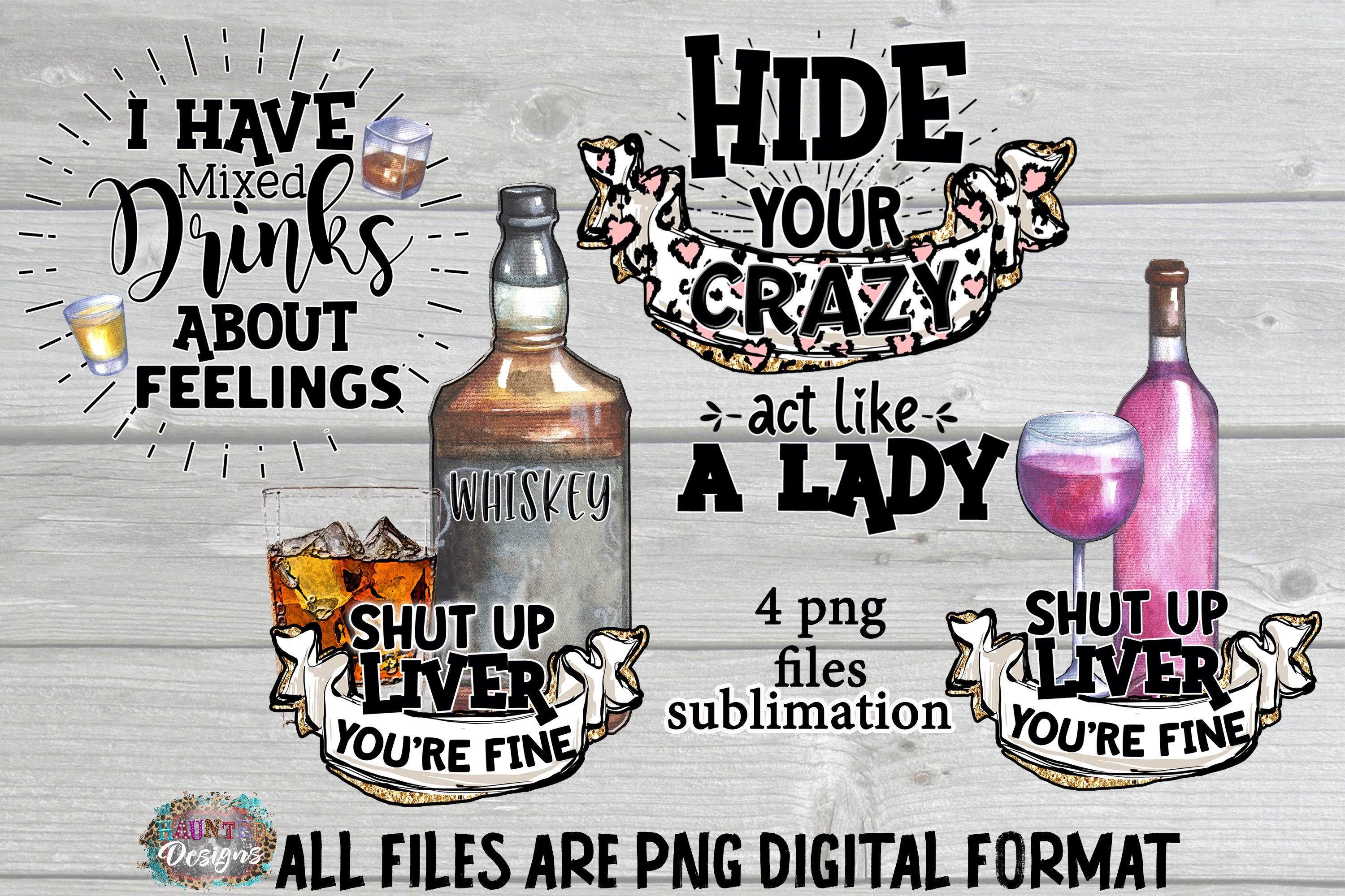 Drink Funny Sublimation Bundle (1032619) Sublimation Design Bundles