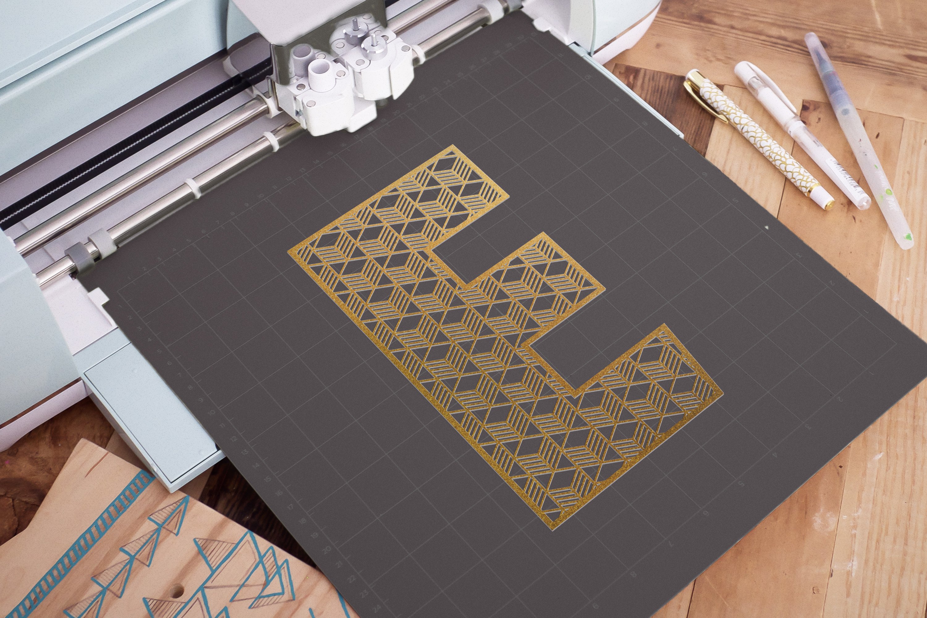 Download Split Monogram Letter E SVG, Geometric Letter E SVG (384232) | Cut Files | Design Bundles