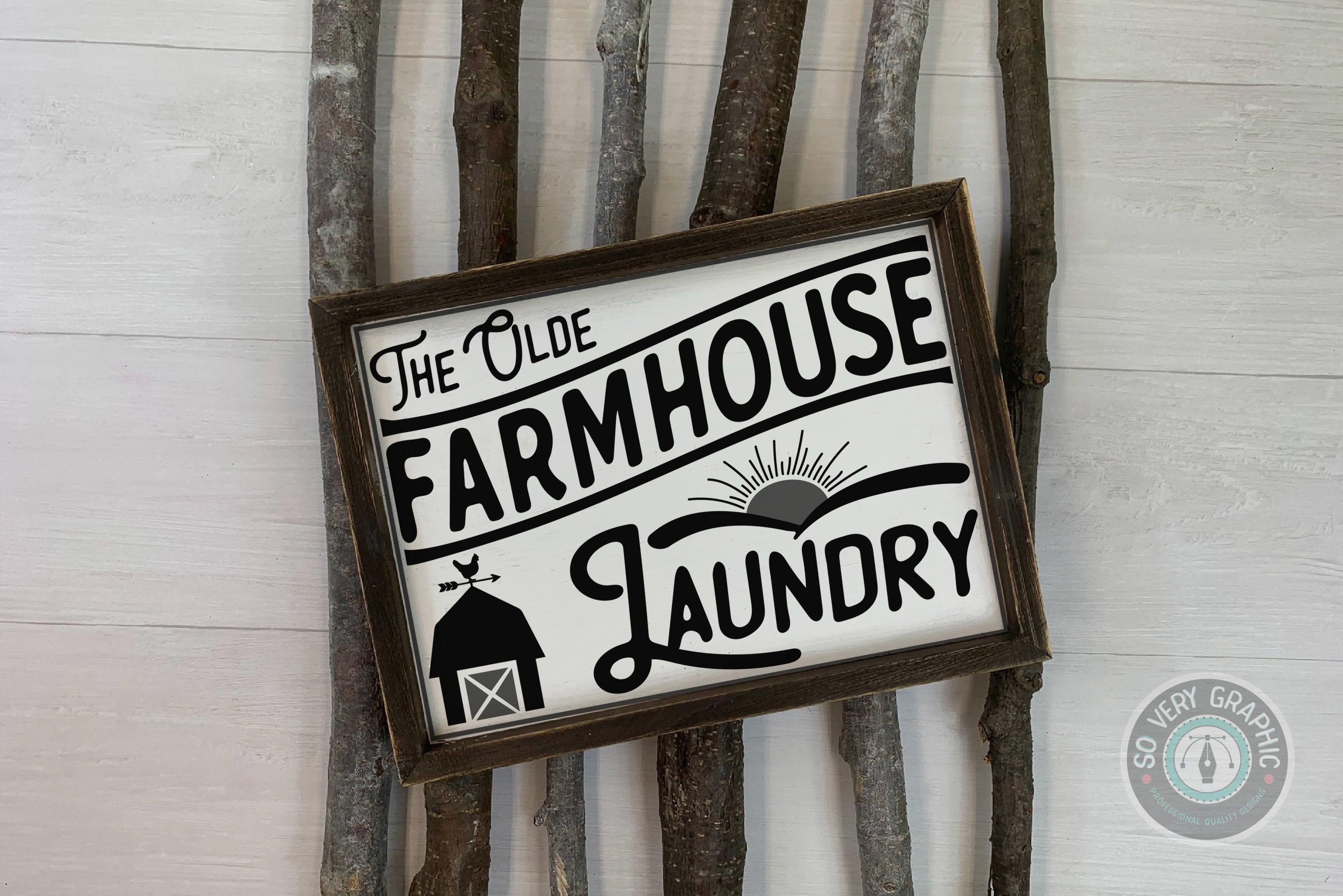 Vintage Farmhouse Sign SVG Bundle of 50 Designs (297981) | Cut Files