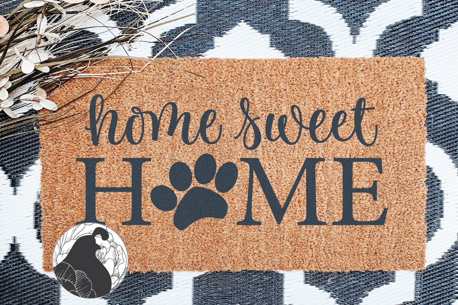 Dog SVG, Home Sweet Home SVG (1237030) | Cut Files | Design Bundles