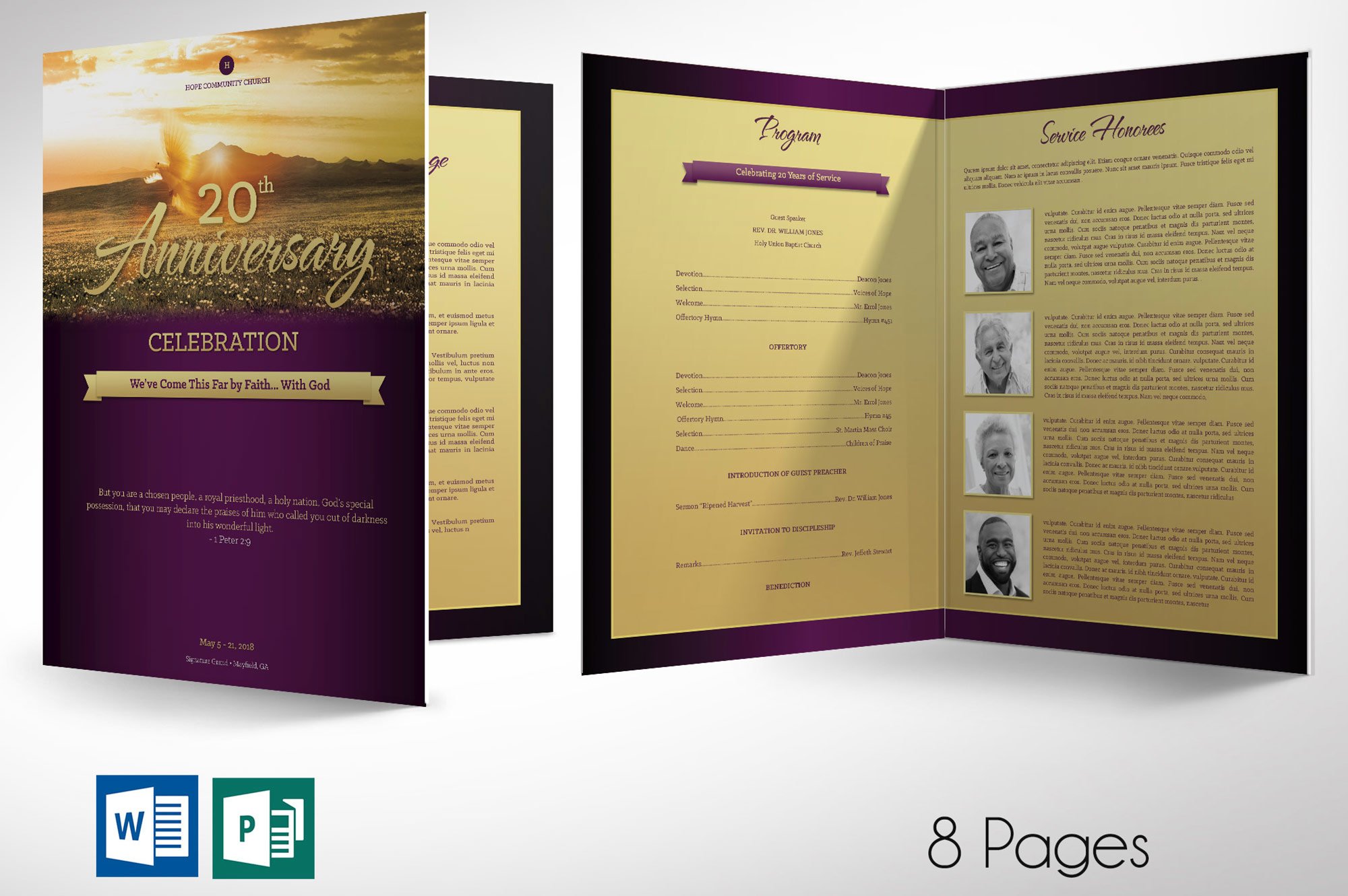 church anniversary program large word publisher (516385)