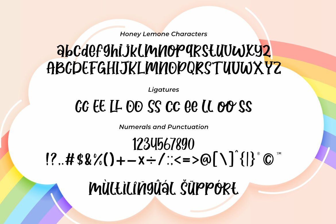 Honey Lemone | A Quirky Handwritten Font