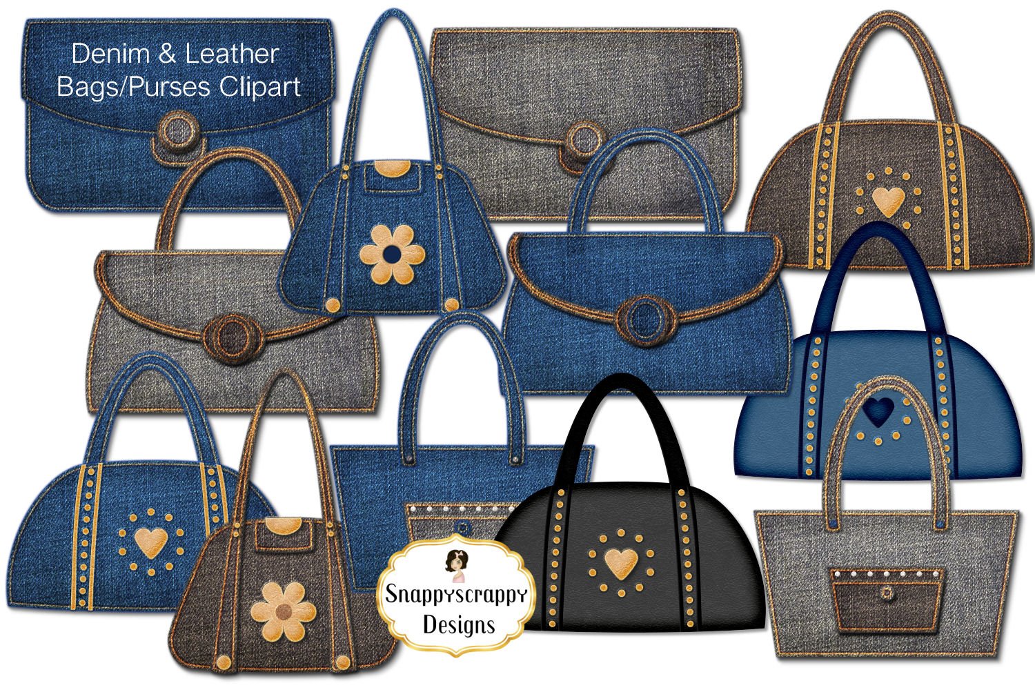denim purses
