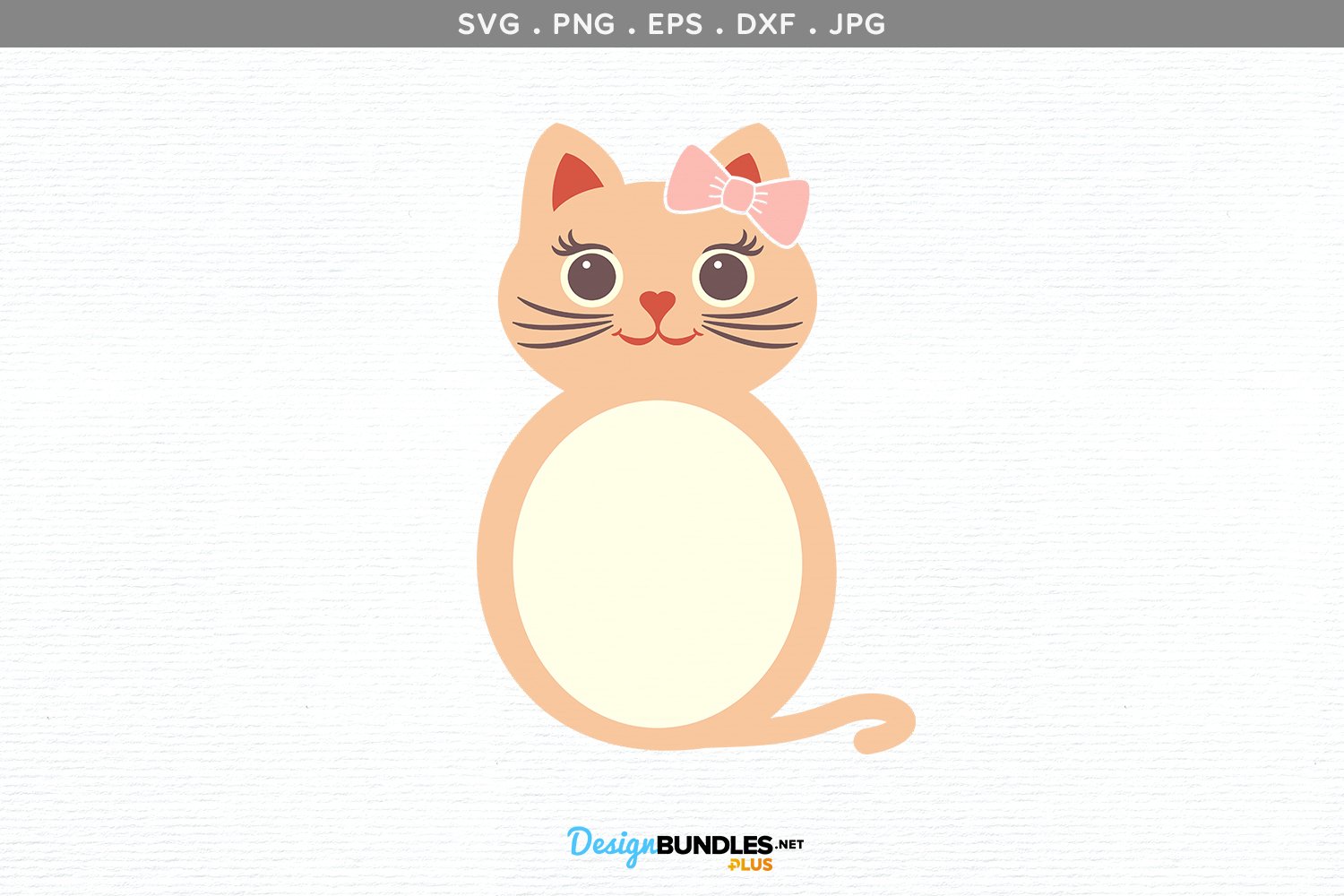 Cat Monogram Frame - svg, printable
