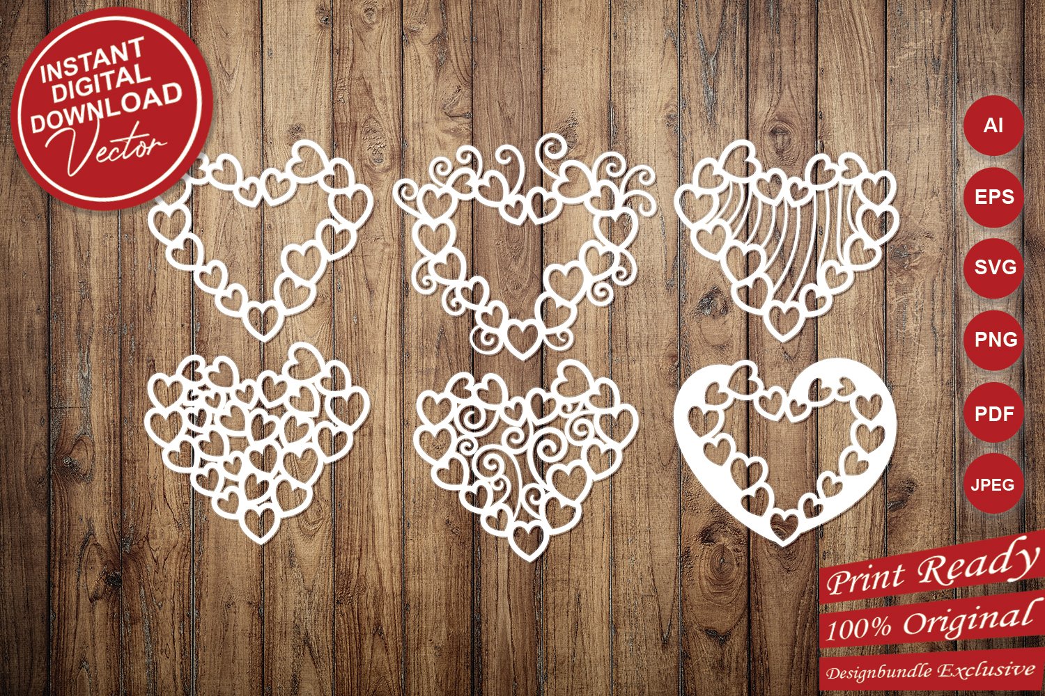 Download Heart Intricate Paper Cut Design Svg Cut Files 1086135 Cut Files Design Bundles