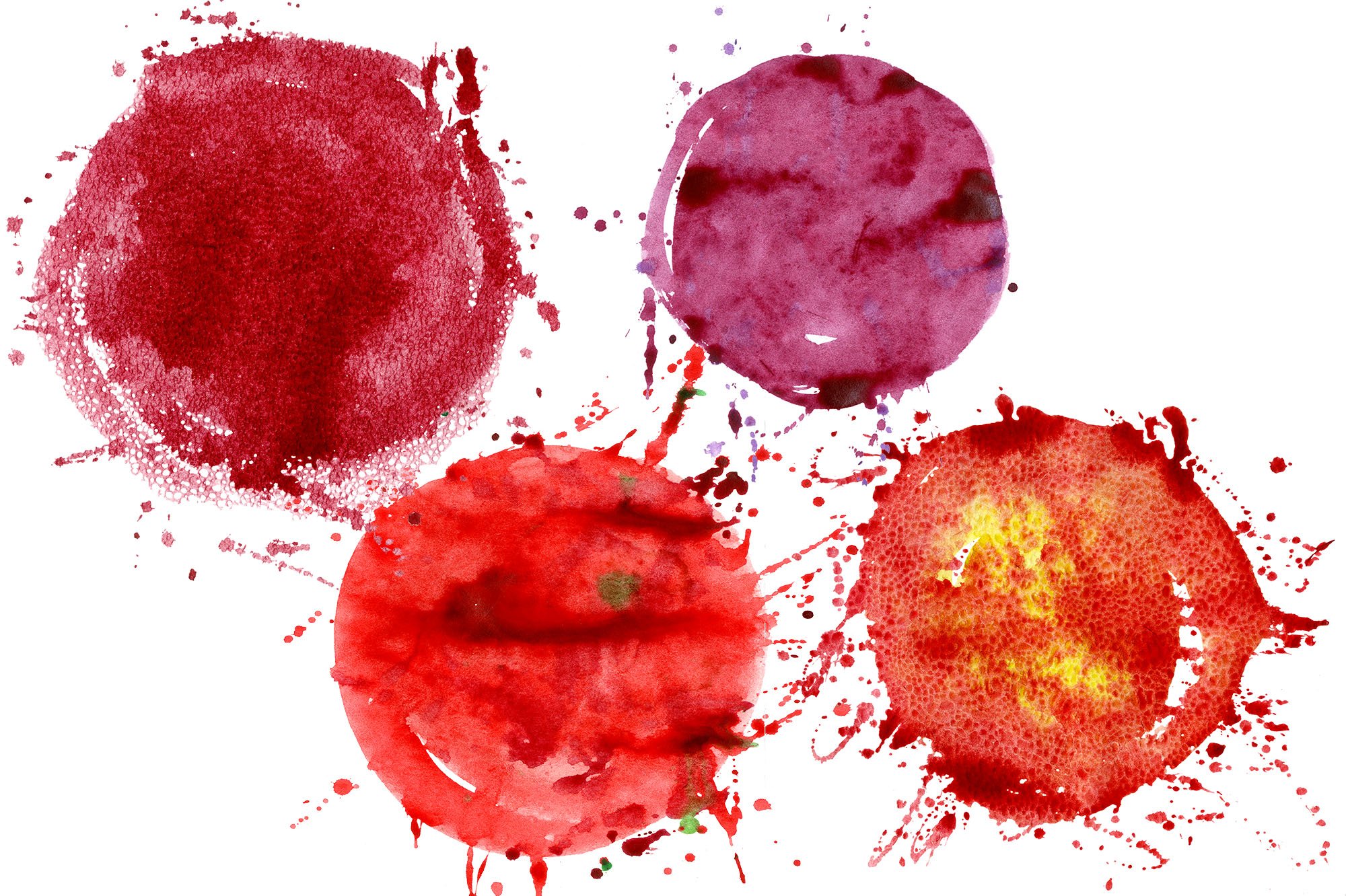 Watercolor round brush strokes (563417) Backgrounds Design Bundles