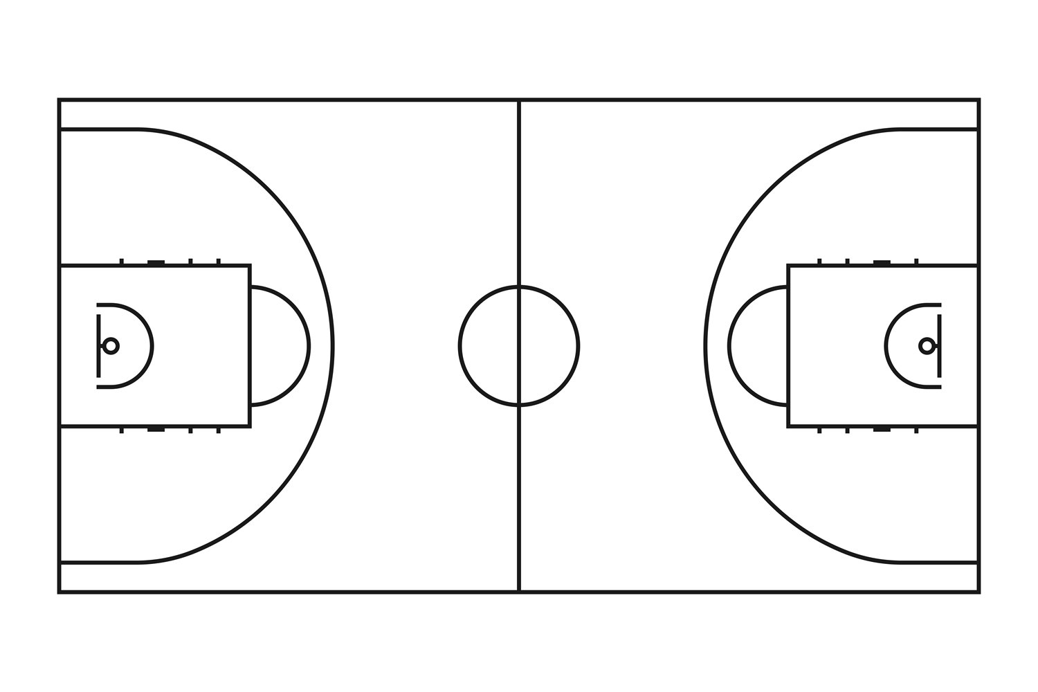 Basketball Court Outline Lupon gov ph