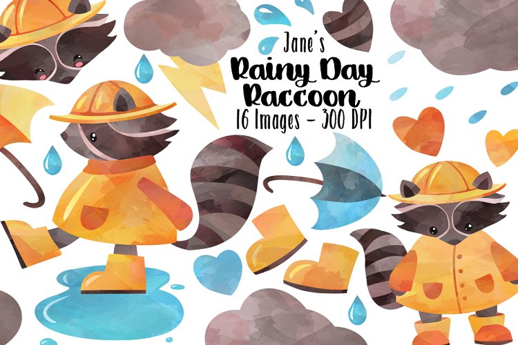 Watercolor Rainy Day Clipart Illustrations Design Bundles Watercolor Rainy Day Clipart Illustrations Design Bundles