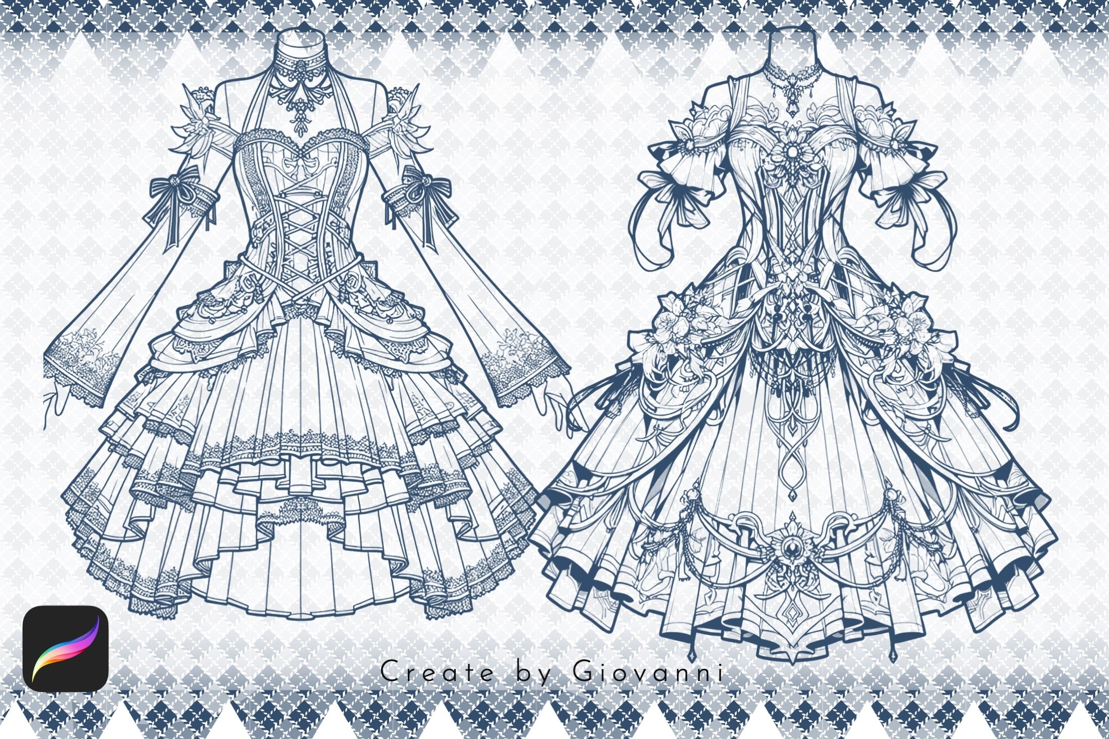 Animated Dress Drawing