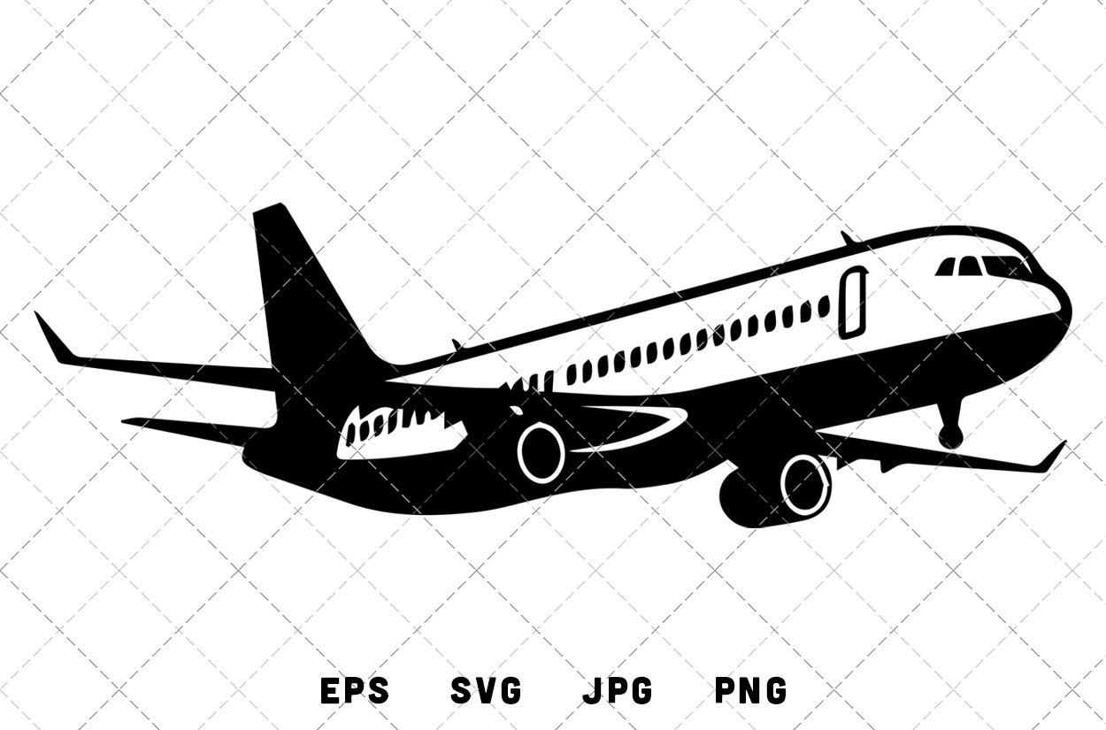 Airplane Vector Graphics - JPG, SVG, PNG, EPS, image size:1250x825