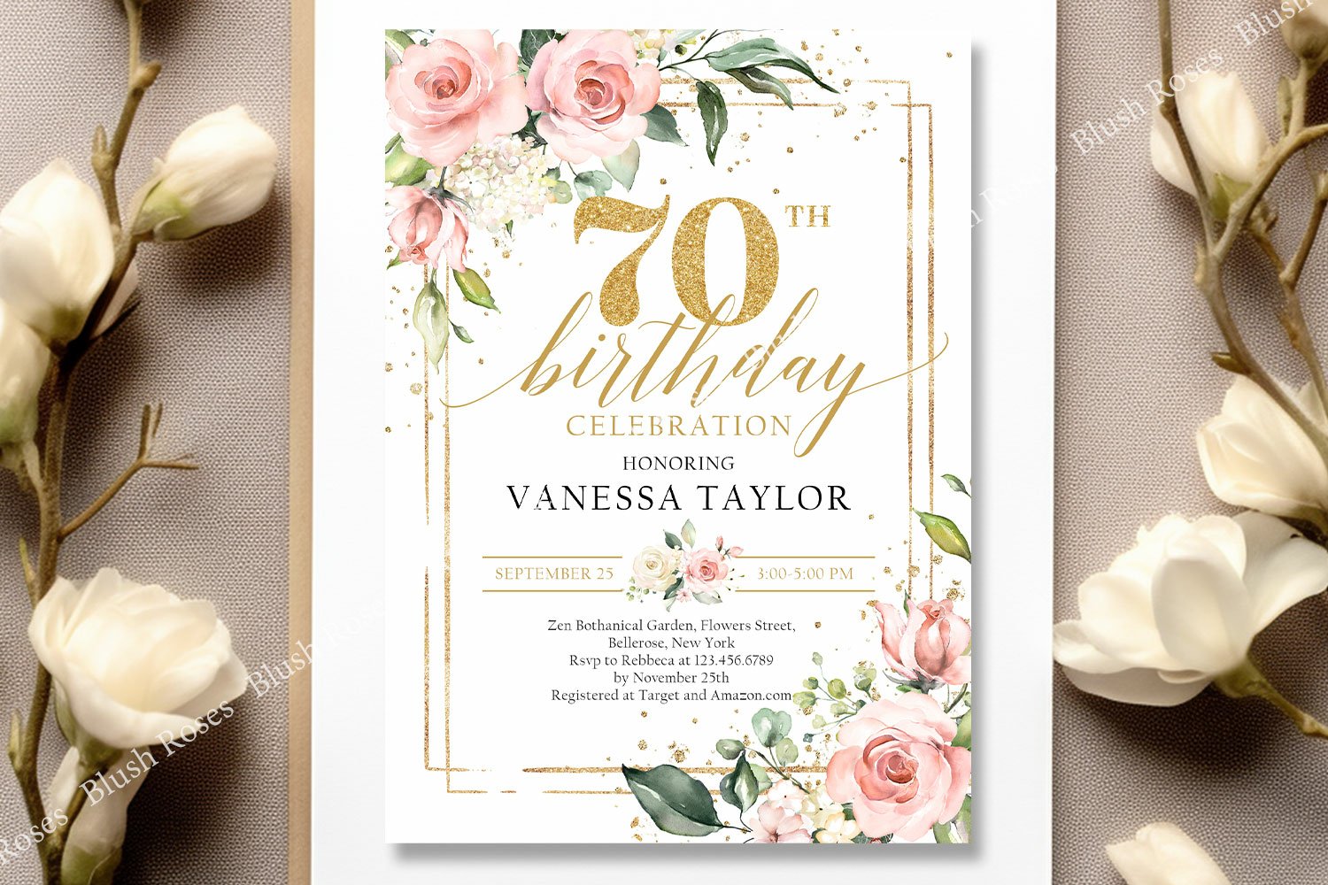 boho-pink-roses-greenery-70th-birthday-invitation-psd-za16