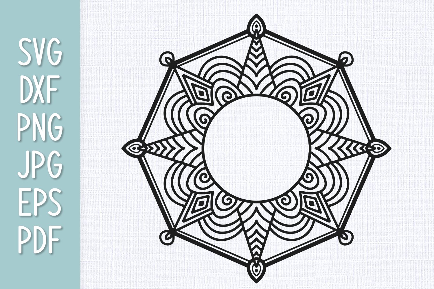 Mandala Monogram SVG