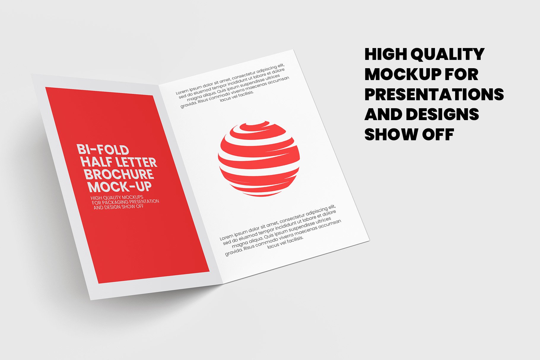 BiFold Half Letter Brochure Mockup (552550) Products