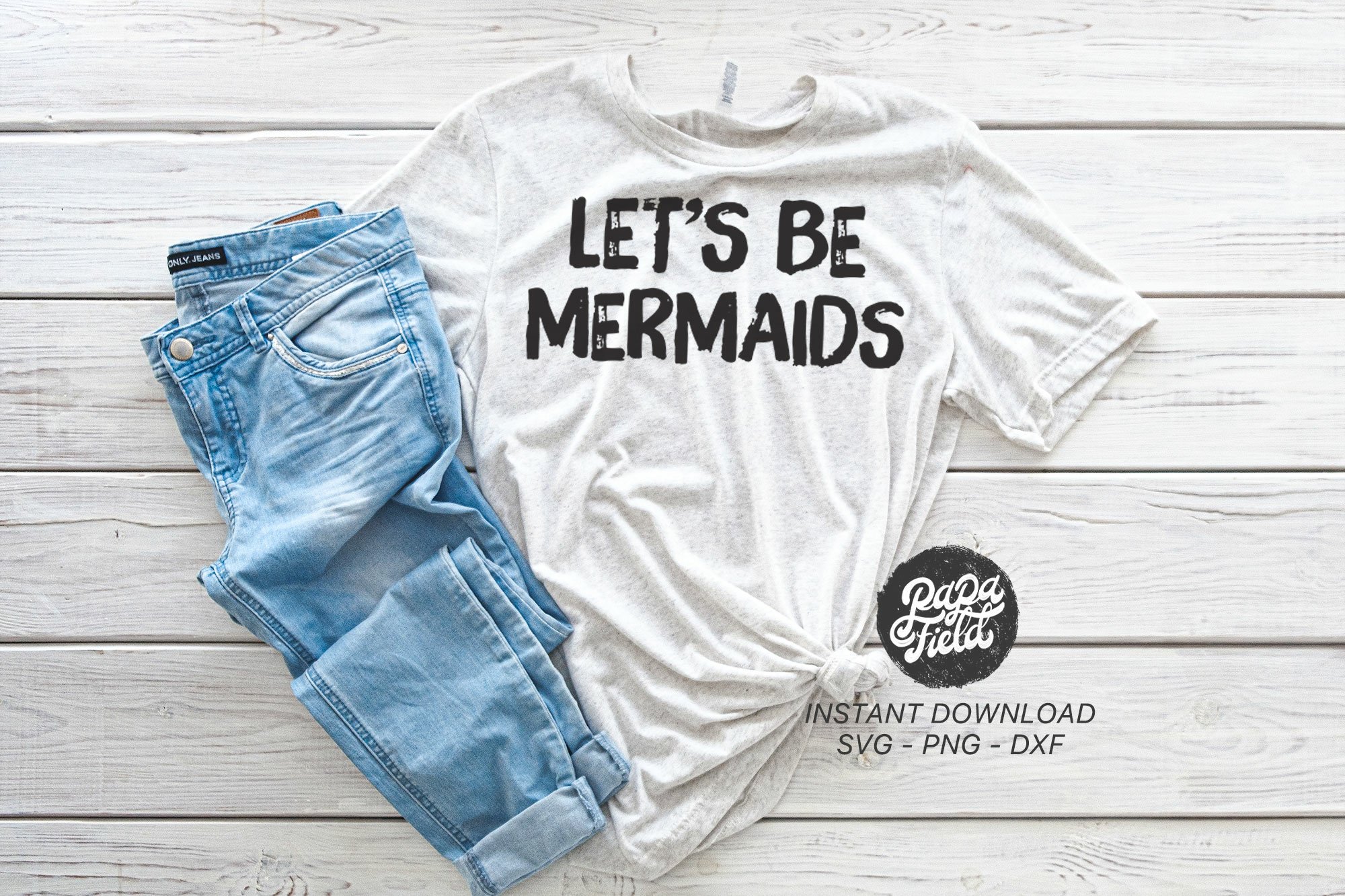 Summer mermaid DXF EPS cut files Let/'s all be Mermaids SVG