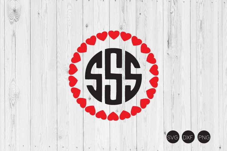 Download Valentines Day Heart Monogram Svg Dxf Png Cut File 181655 Cut Files Design Bundles