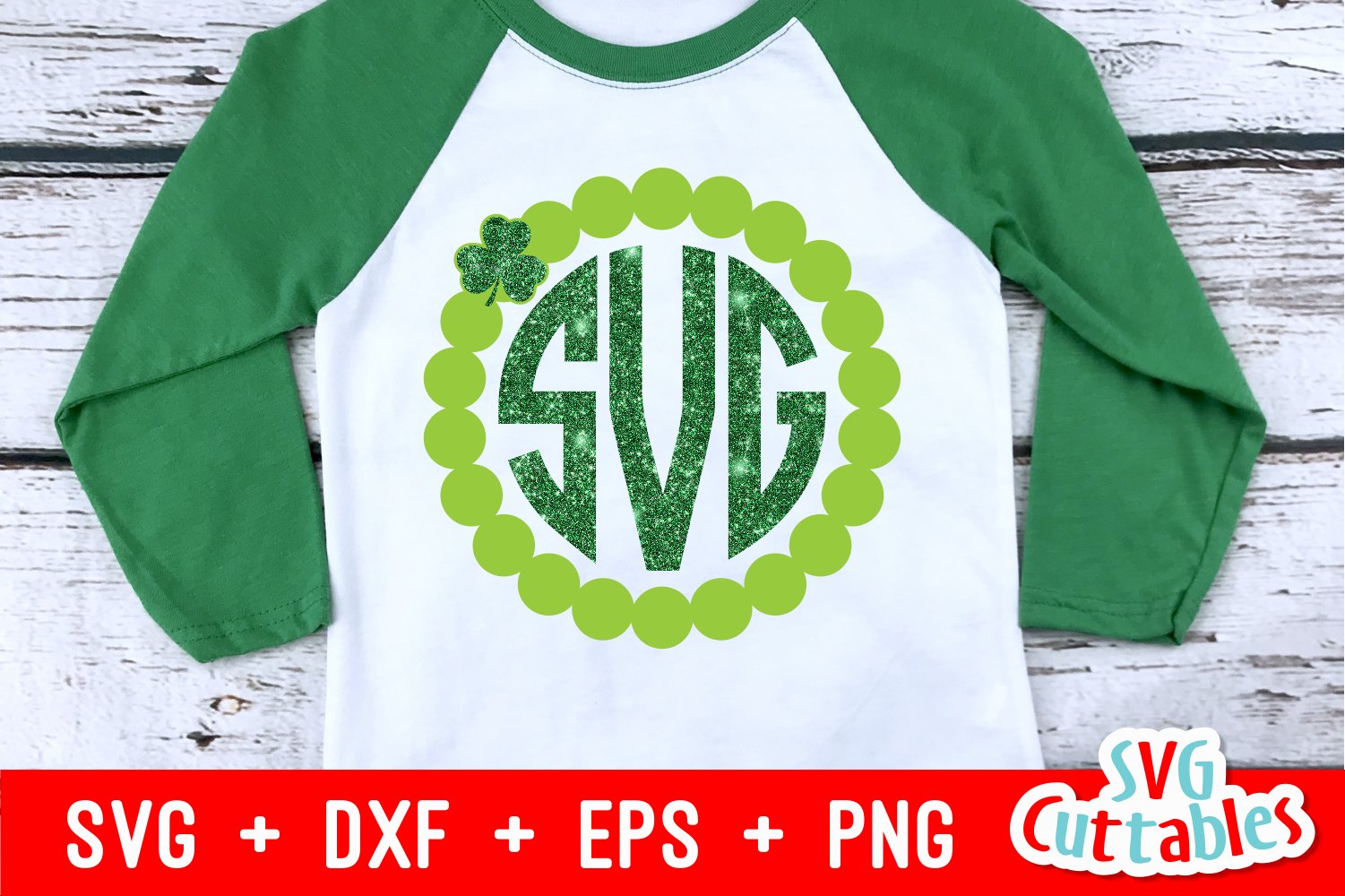 Download St Patrick S Day Svg Shamrock Monogram Frame Shirt 210824 Cut Files Design Bundles