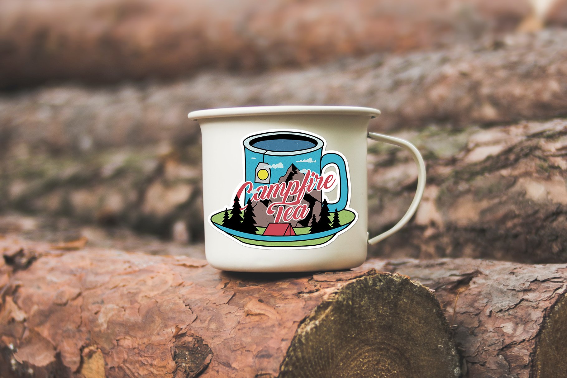 Outdoor Stickers Bundle Adventure Stickers Print & Cut (1082876