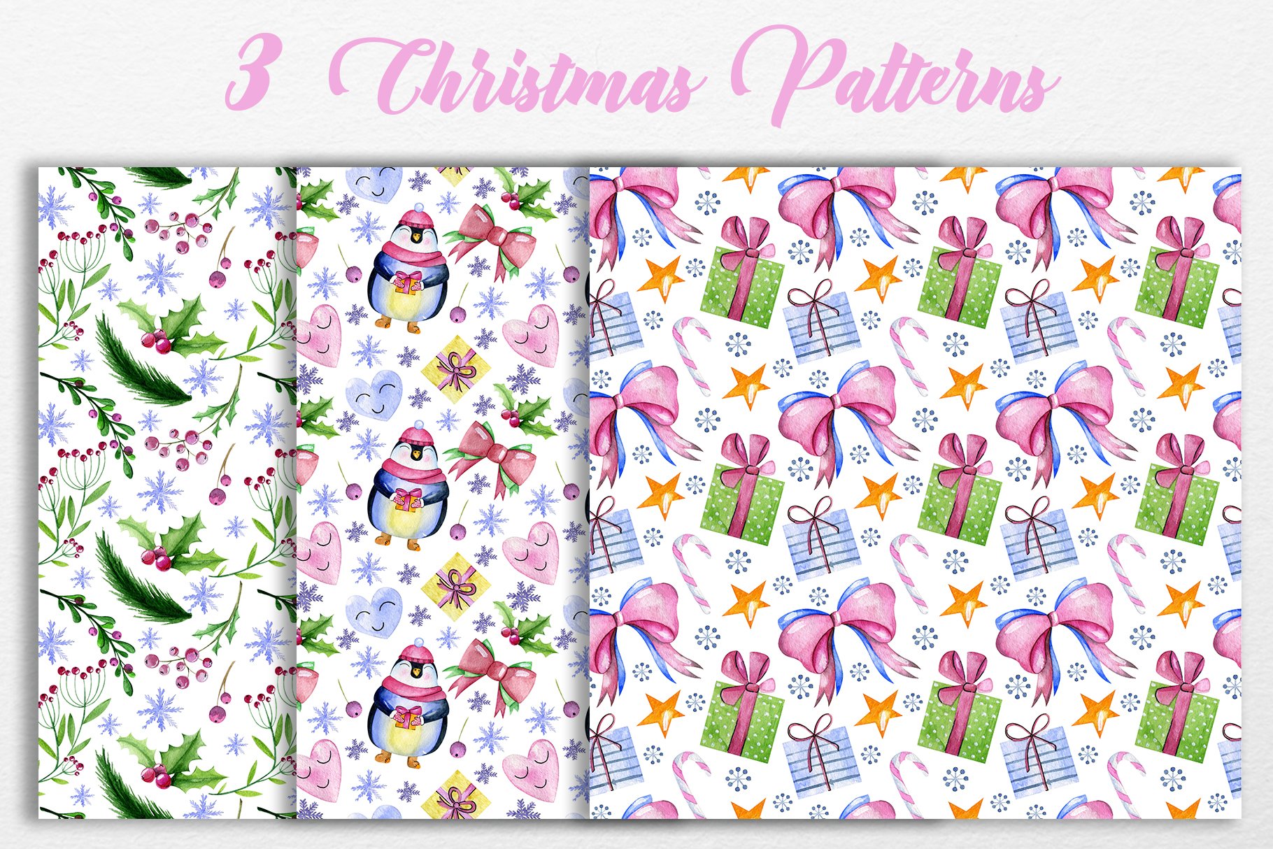 Cute Christmas (46810) | Illustrations | Design Bundles