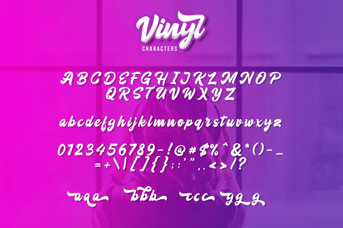 Download Vinyl Script 44942 Script Font Bundles SVG Cut Files
