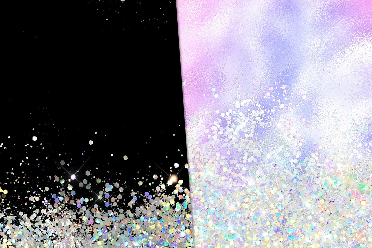 Holographic Glitter Digital Paper (741587) Patterns Design Bundles