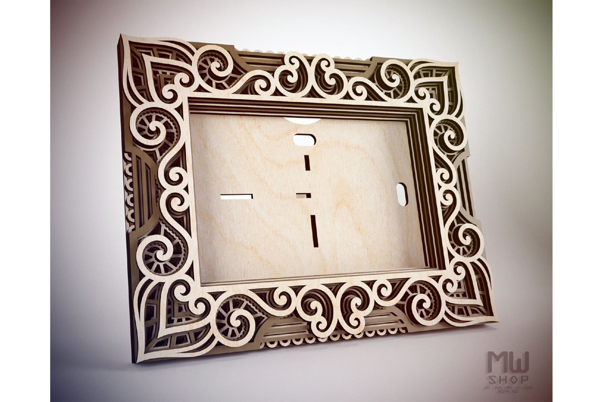 F11 Multilayer Photo Frame, Laser Cut Photo Frame DXF (580005) Laser Engraving Design Bundles