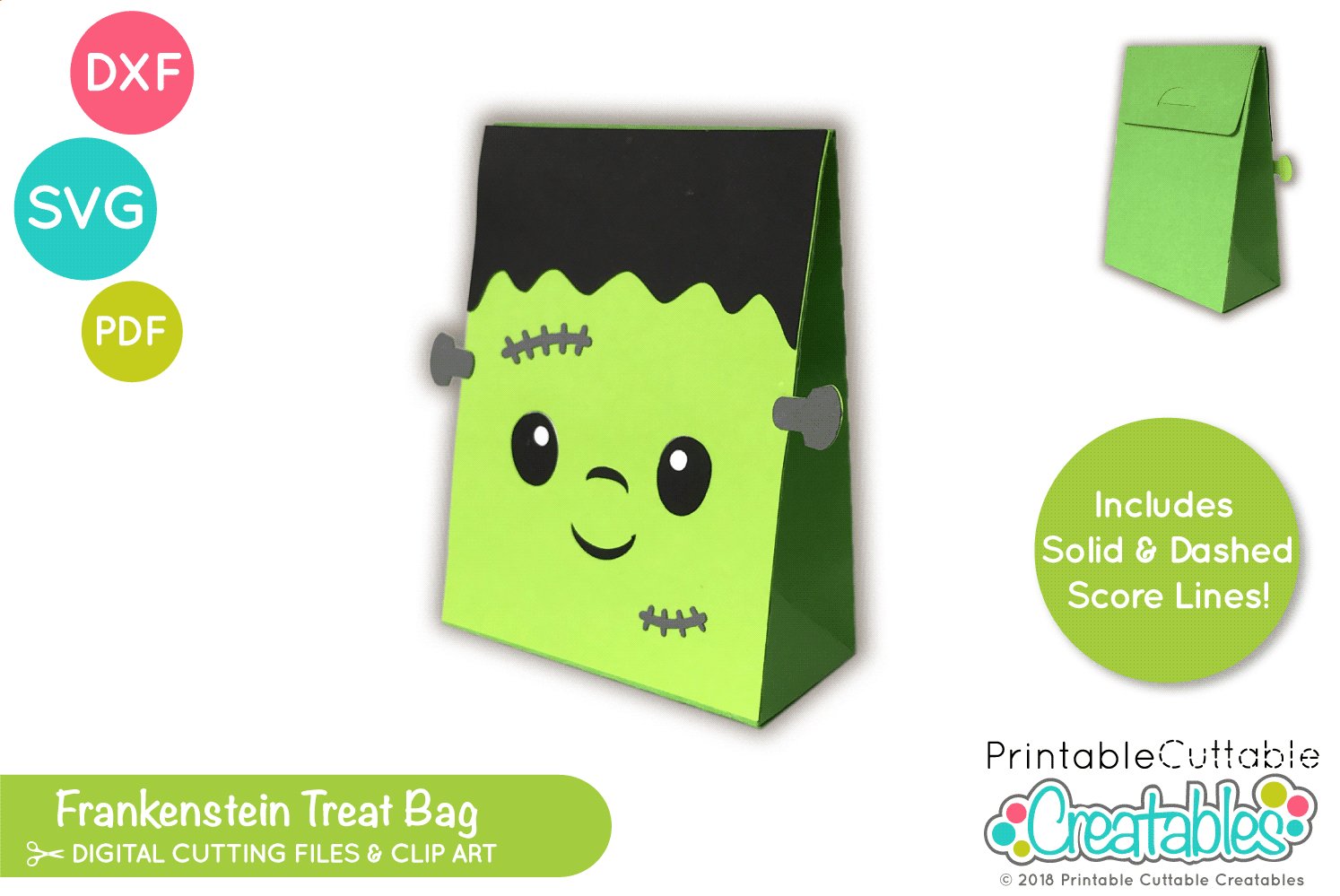 Download Halloween Treat Holder Svg Frankenstein Treat Bag Svg 904128 Cut Files Design Bundles