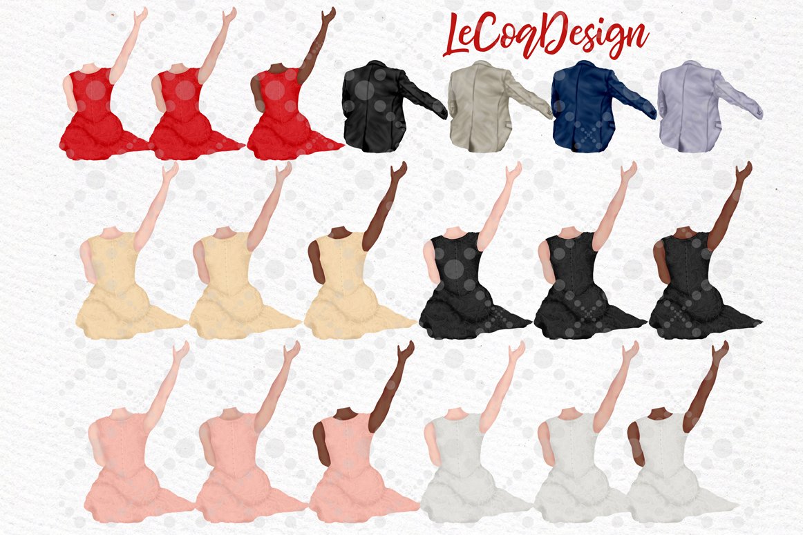 Couples Clipart Valentines day Love clipart Custom People (1146814 ...