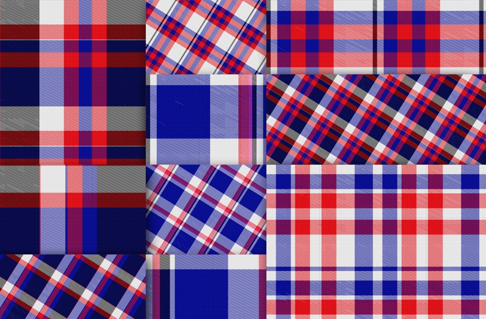 Red and Blue Plaid Backgrounds (414384) | Backgrounds | Design Bundles