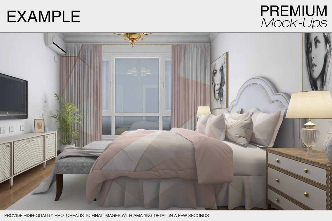 Bedding Mockup Set example image 17