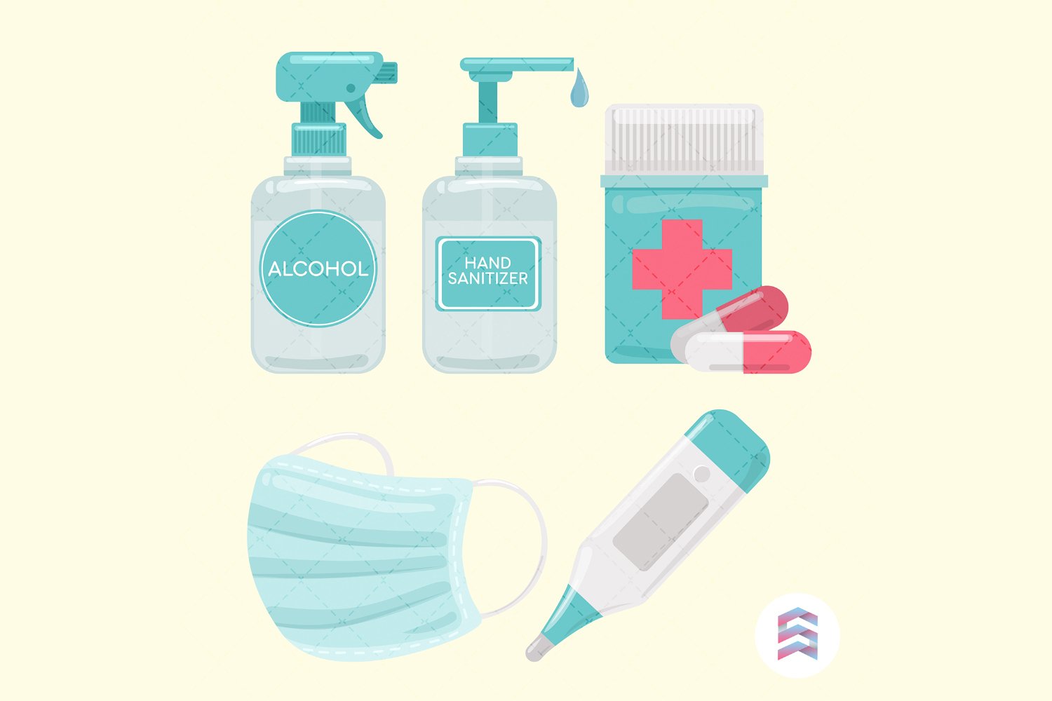 Covid-19 clip art, quarantine clip art (1049024) | Illustrations ...