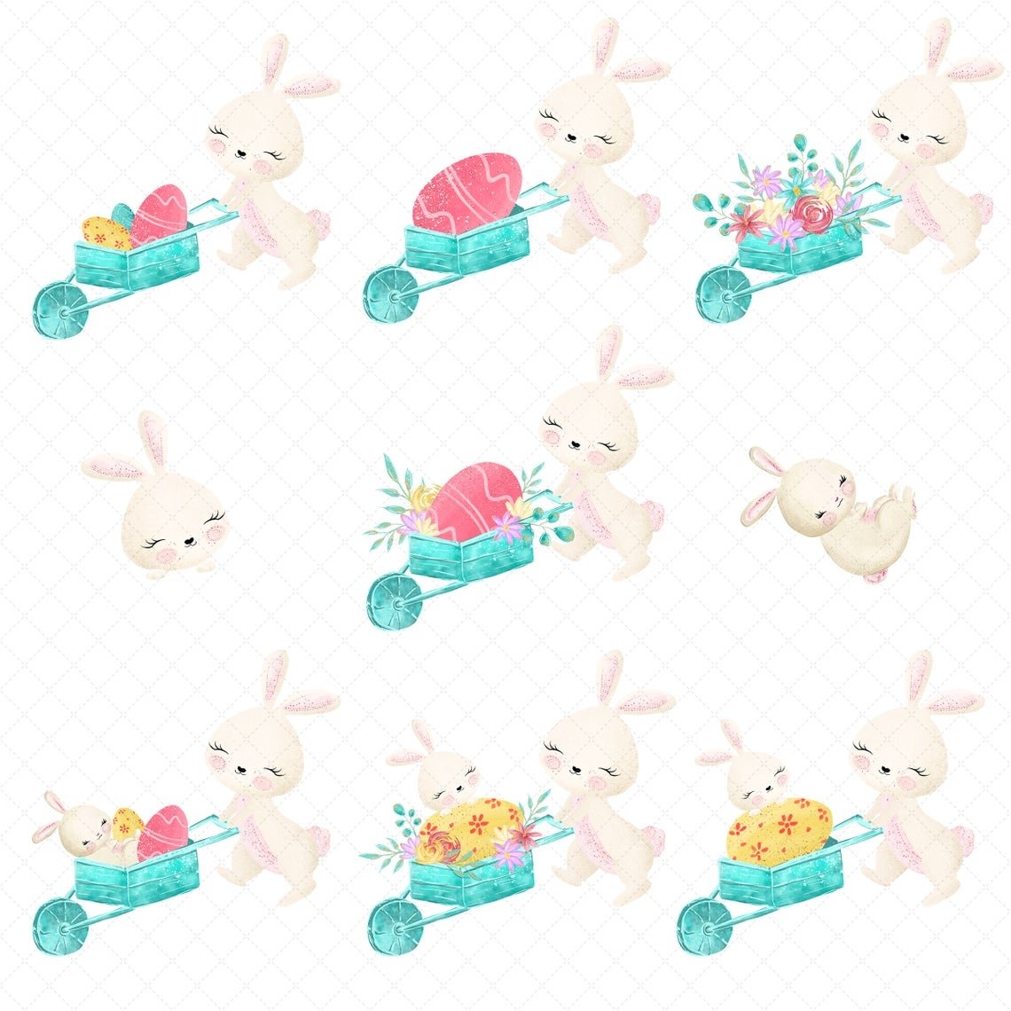 Funny Bunny Clip Art (513092) | Illustrations | Design Bundles