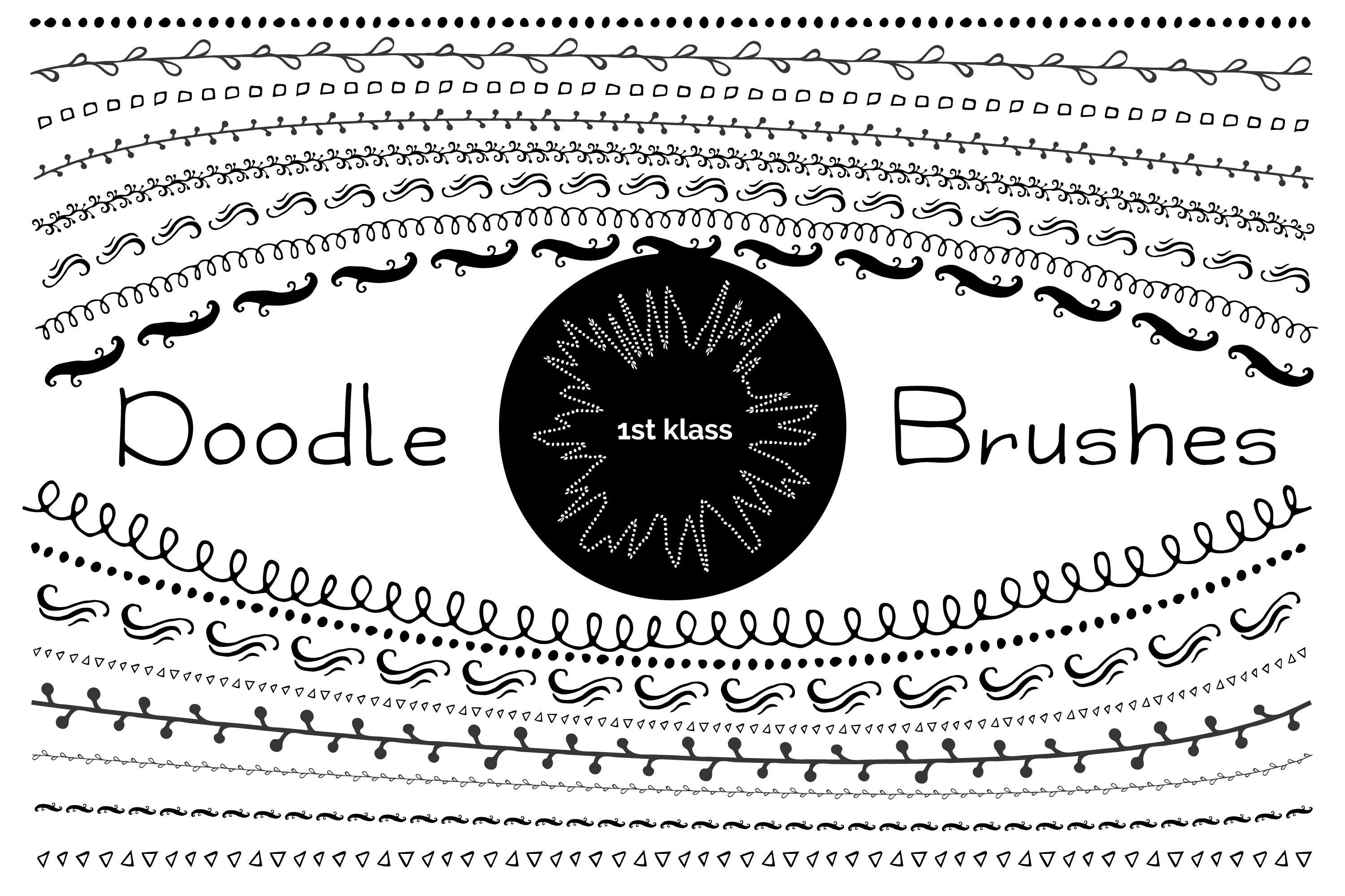Doodle Brushes Bundle (694578) Illustrator Plugins Design Bundles