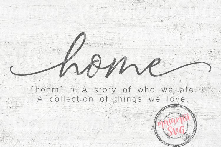 Home Definition Svg, Home Svg, Wood Sign Decor (152996) Cut Files Design Bundles