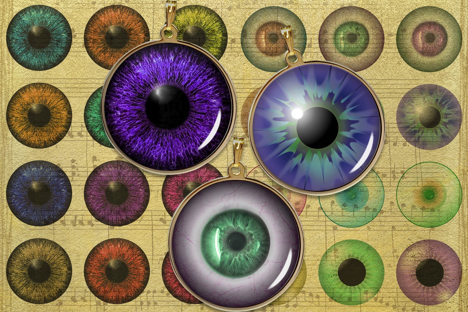 Colourful Eyes Digital Collage Sheet,Eyes Printable,Pendants for Free Printable Eye Printable Irises