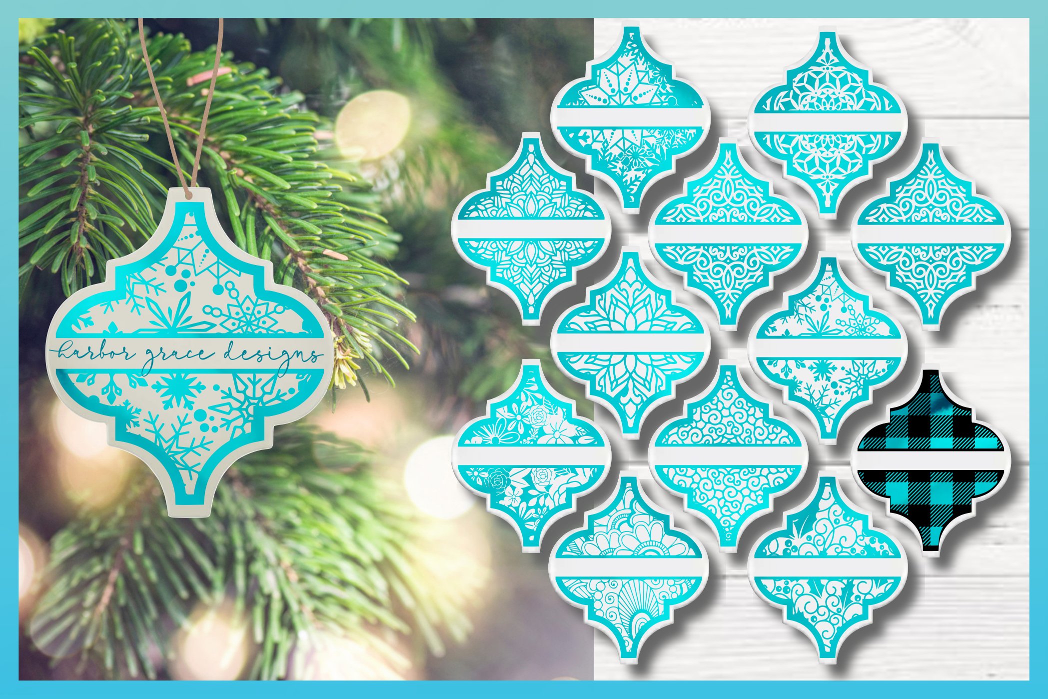 Arabesque Tile Mandala Ornament SVG Collection (1026748)  Cut Files