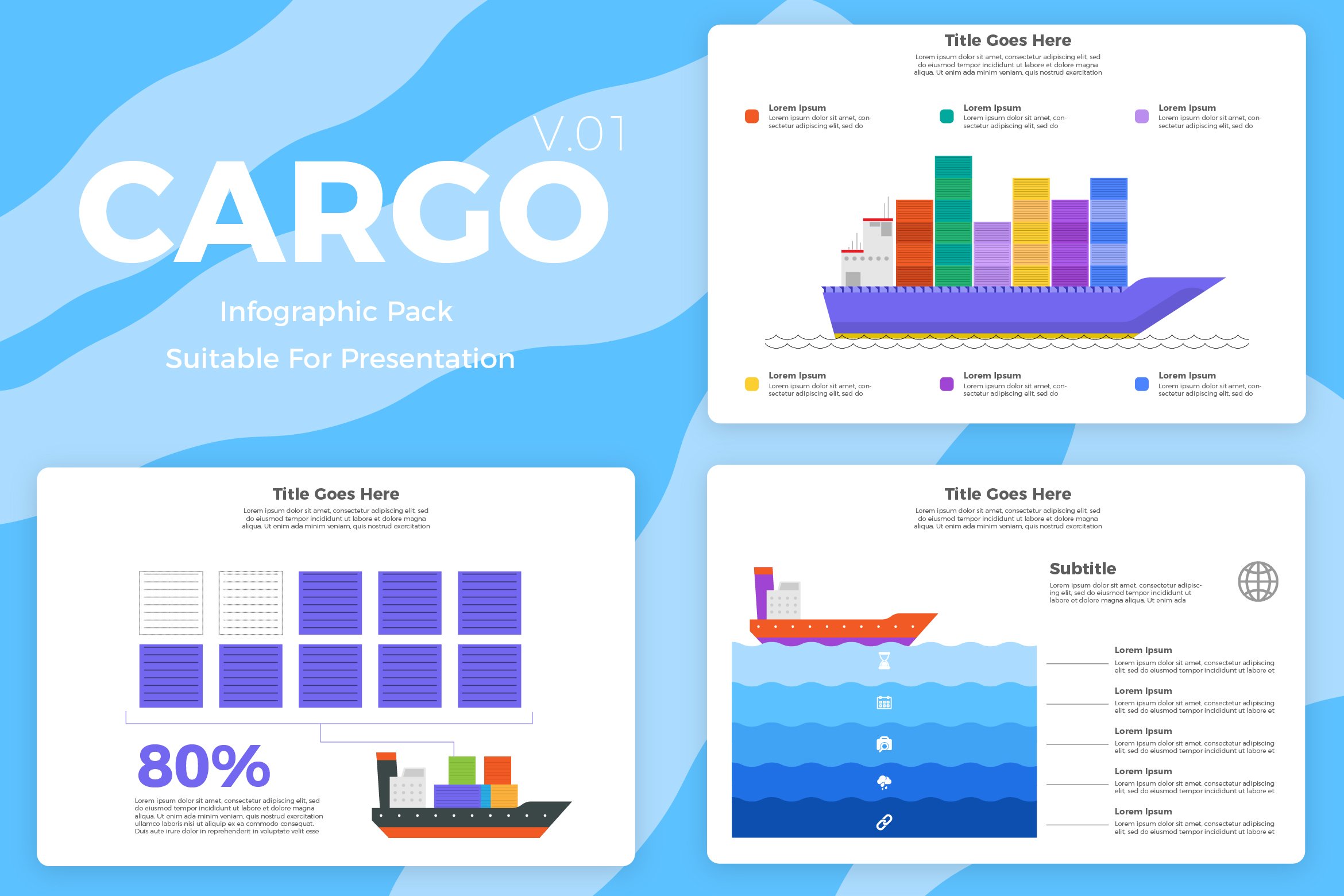 Cargo Infographic (320579) Infographics Design Bundles