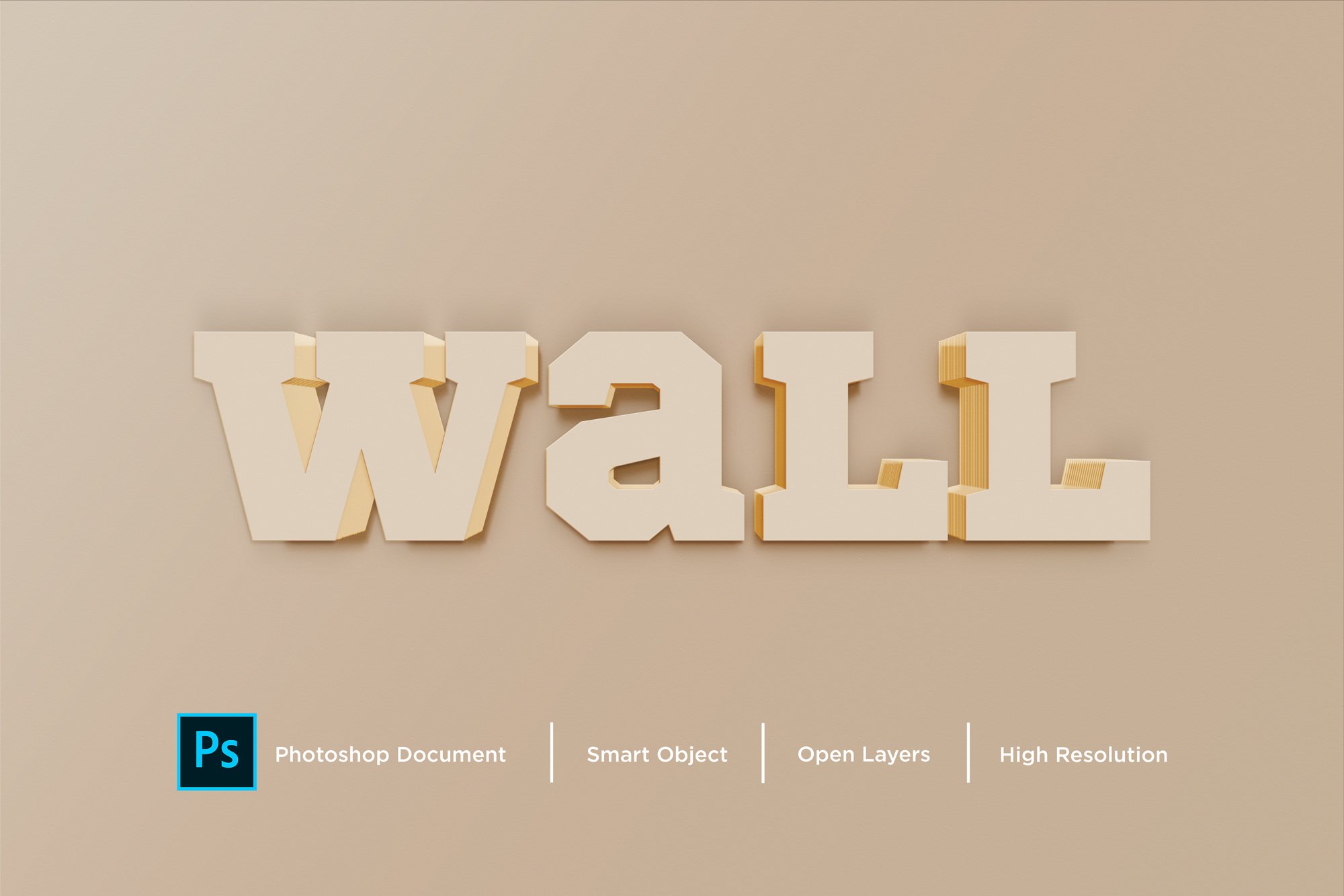 Wall Text Effect Design Photoshop Layer Style Effect (1029171 ...